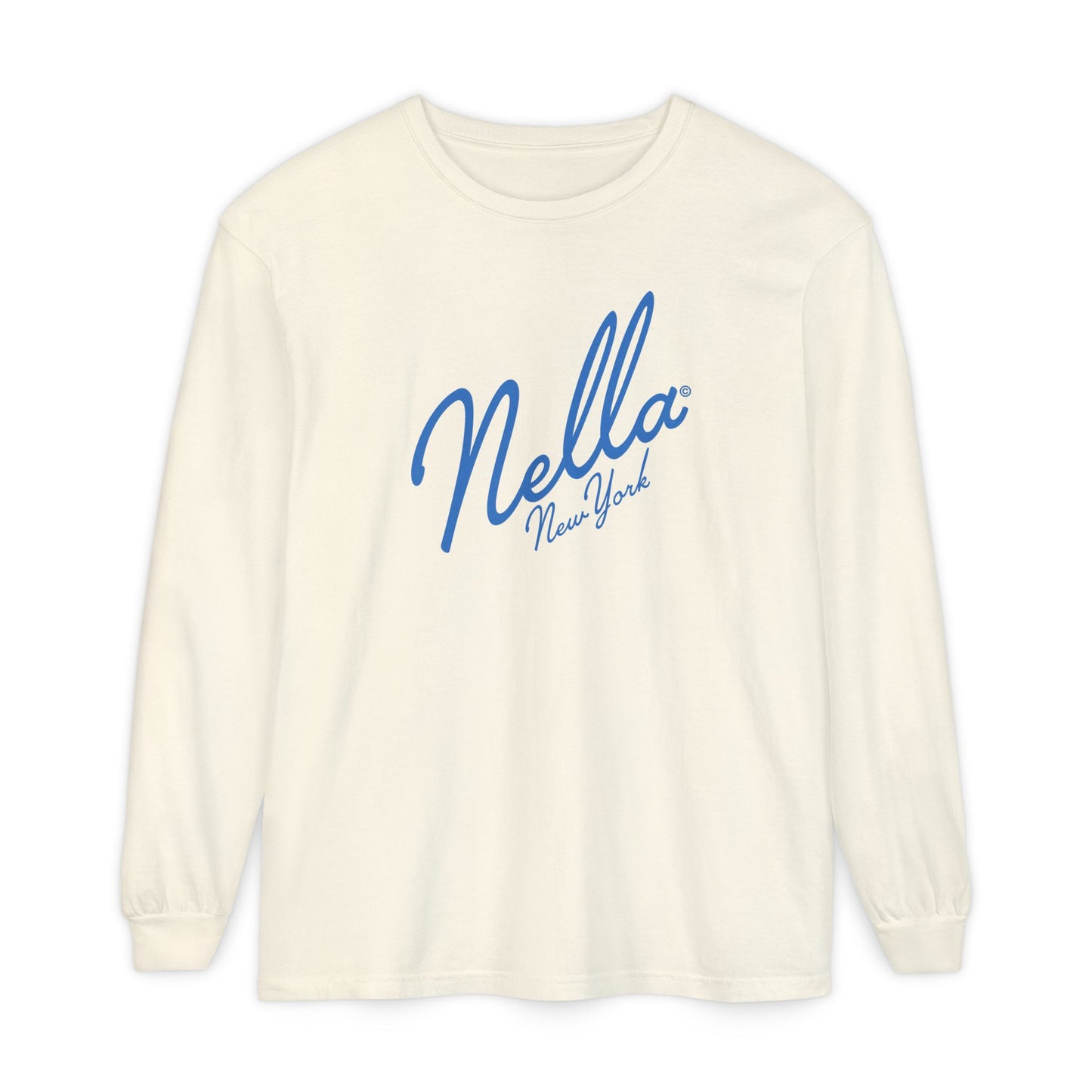 SWEETEST NELLA Unisex Garment-dyed Long Sleeve T-Shirt