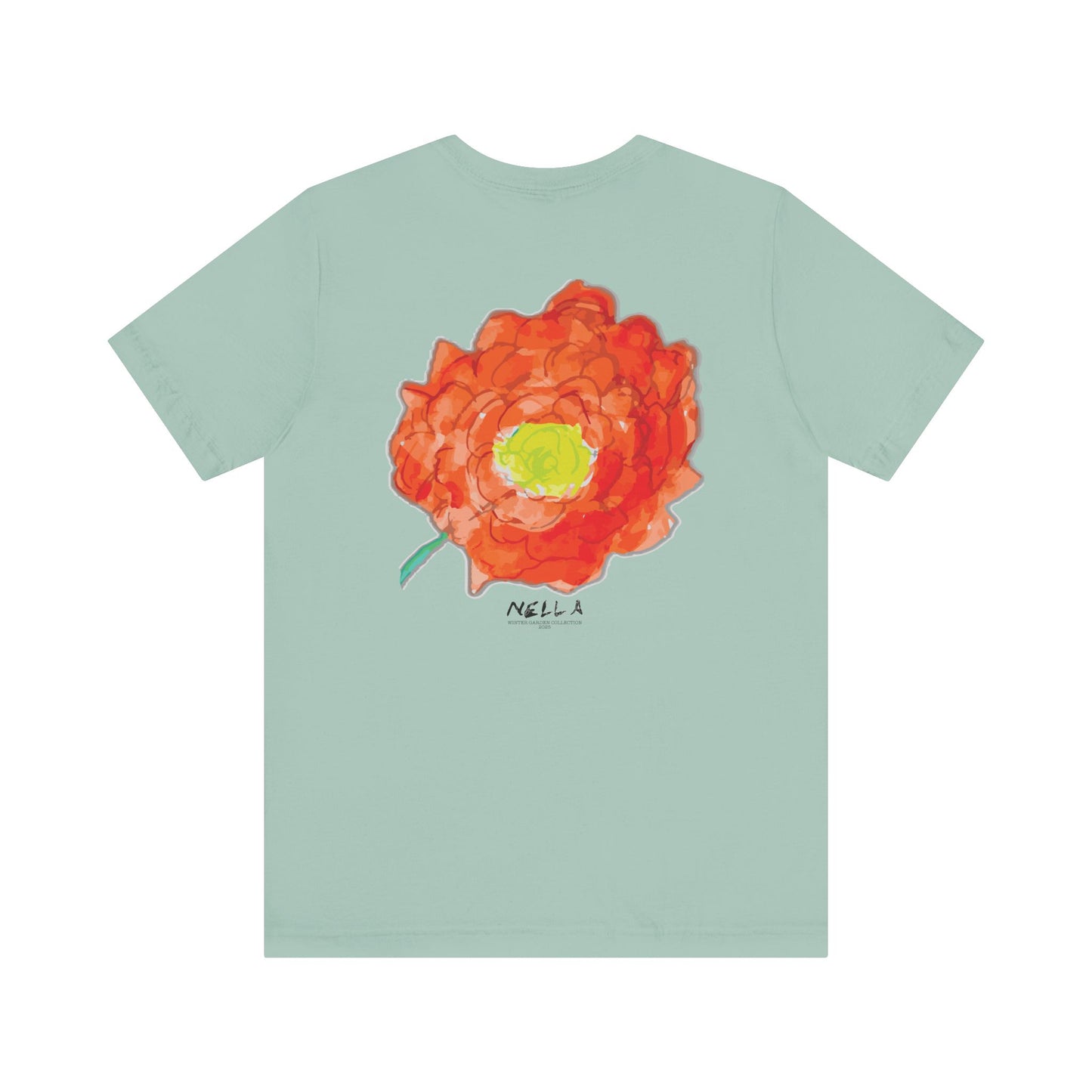 POPPY Unisex Jersey Short Sleeve Tee - Hart Flower print