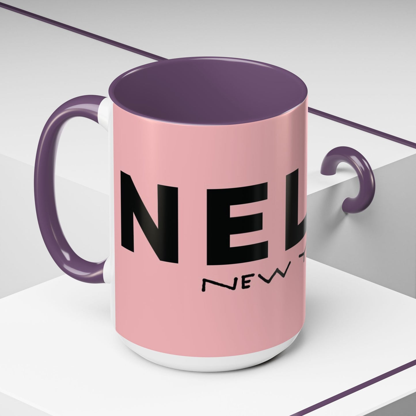 CUP O'PUNK MUG - Artisanal Pink Coffee/Tea Mug with Bold Graphic Print - Gift Idea