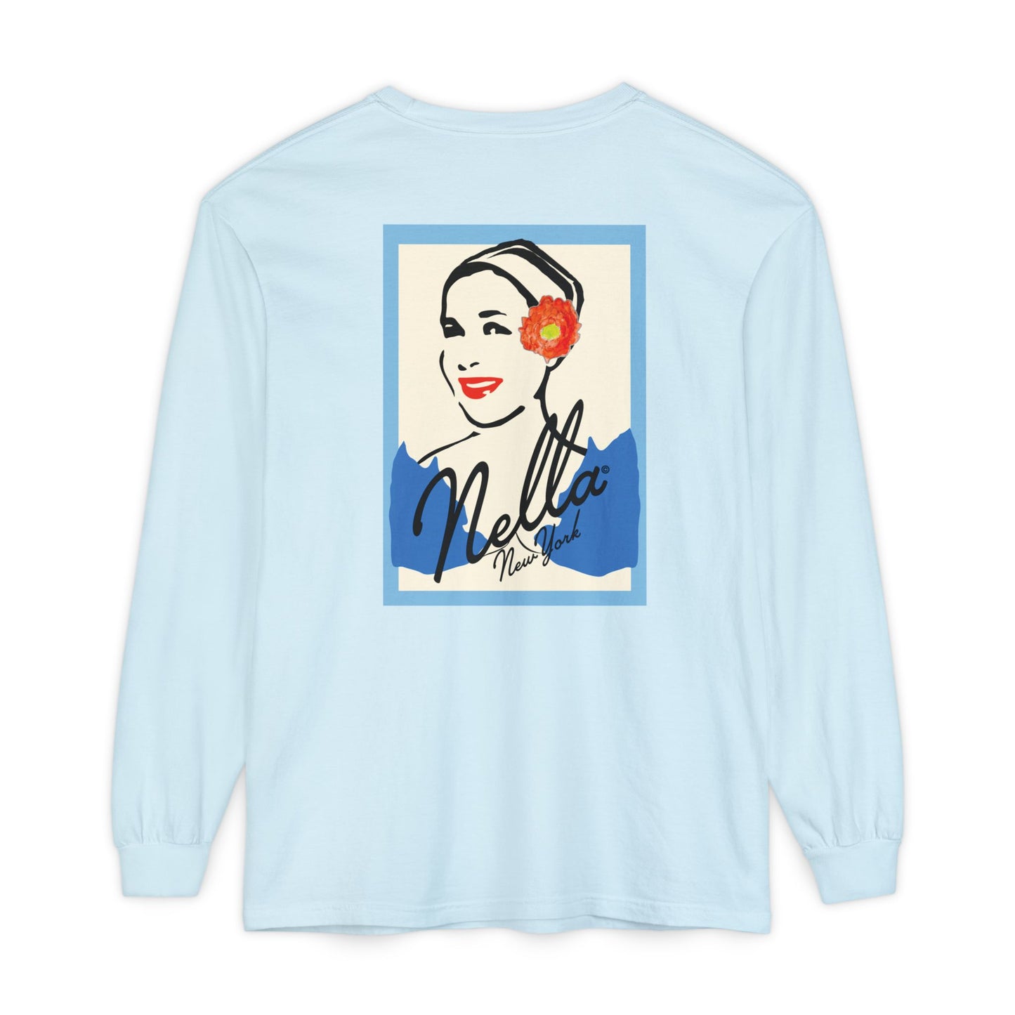 SWEETEST NELLA Unisex Garment-dyed Long Sleeve T-Shirt