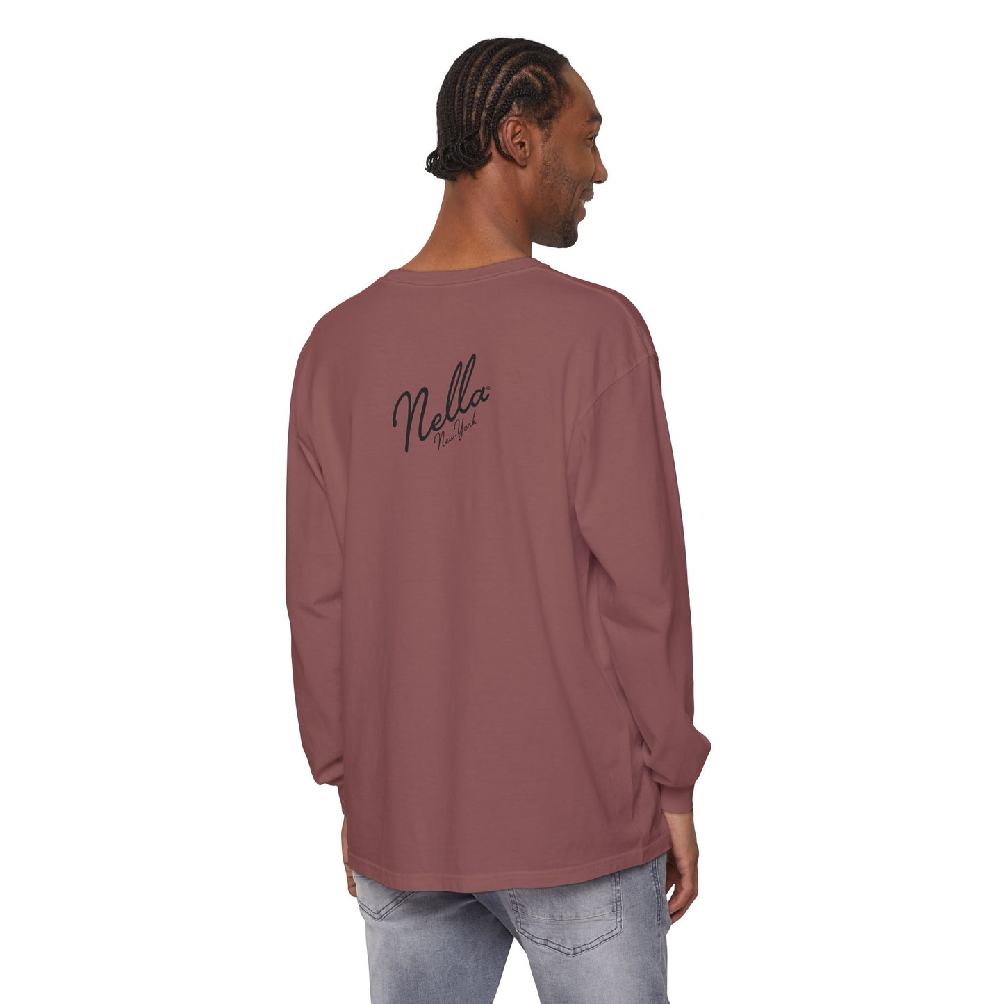 SWEET NELLA Unisex Garment-dyed Long Sleeve T-Shirt