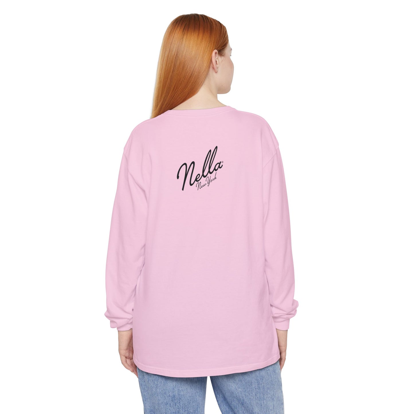 SWEET NELLA Unisex Garment-dyed Long Sleeve T-Shirt