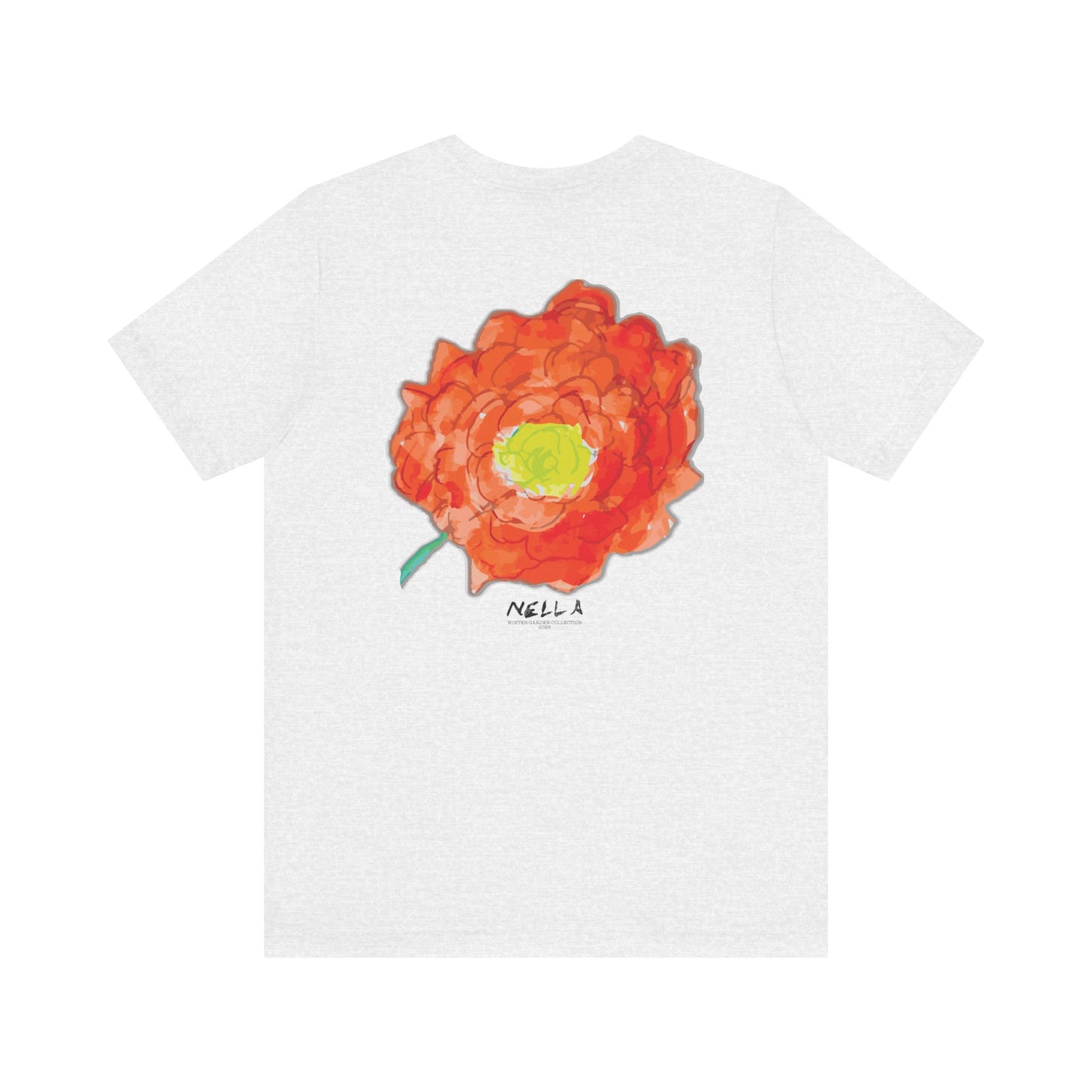 POPPY Unisex Jersey Short Sleeve Tee - Hart Flower print