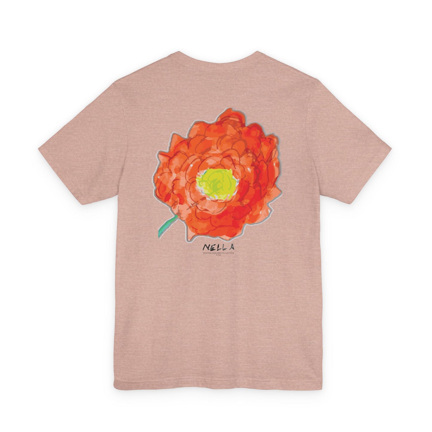 POPPY Unisex Jersey Short Sleeve Tee - Hart Flower print
