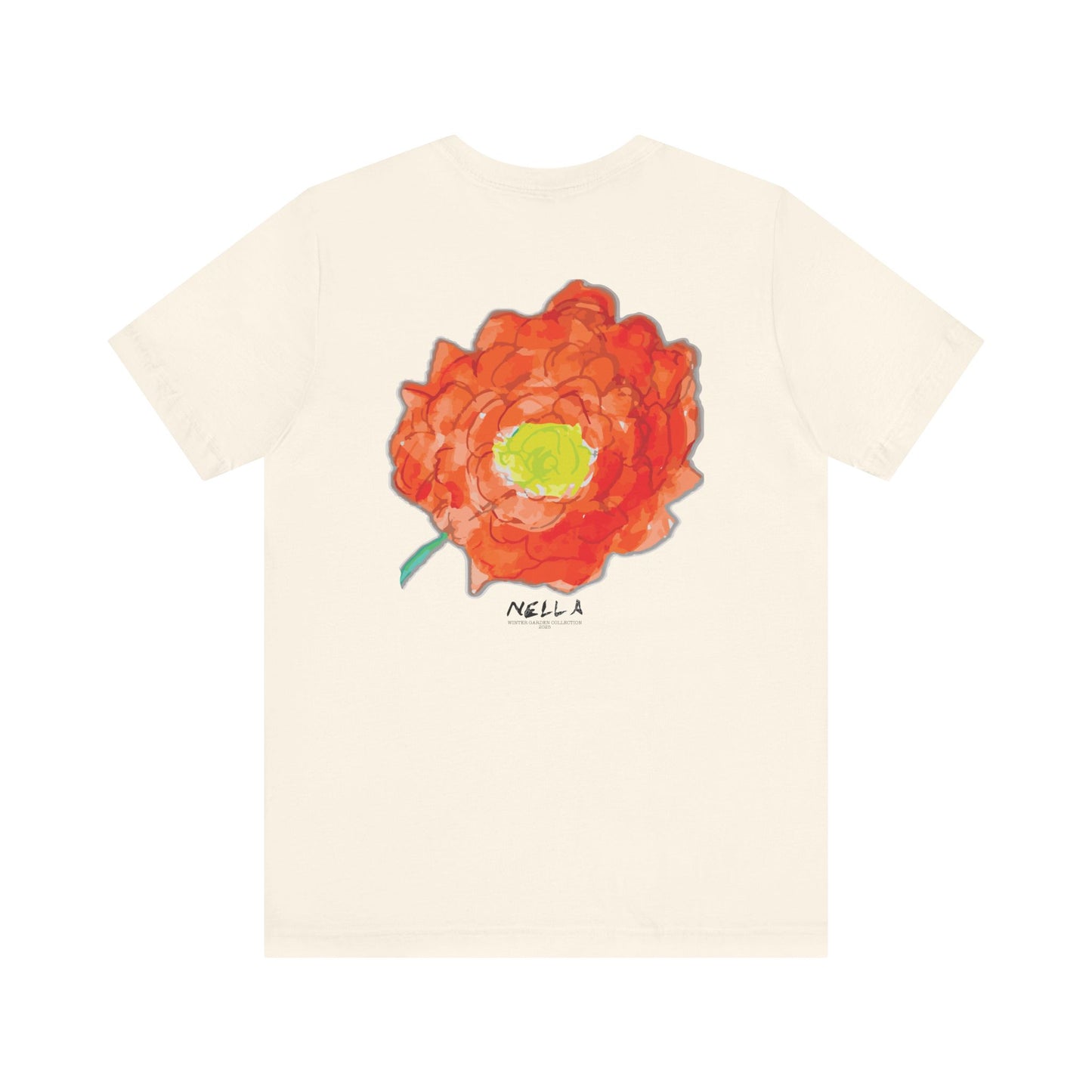 POPPY Unisex Jersey Short Sleeve Tee - Hart Flower print