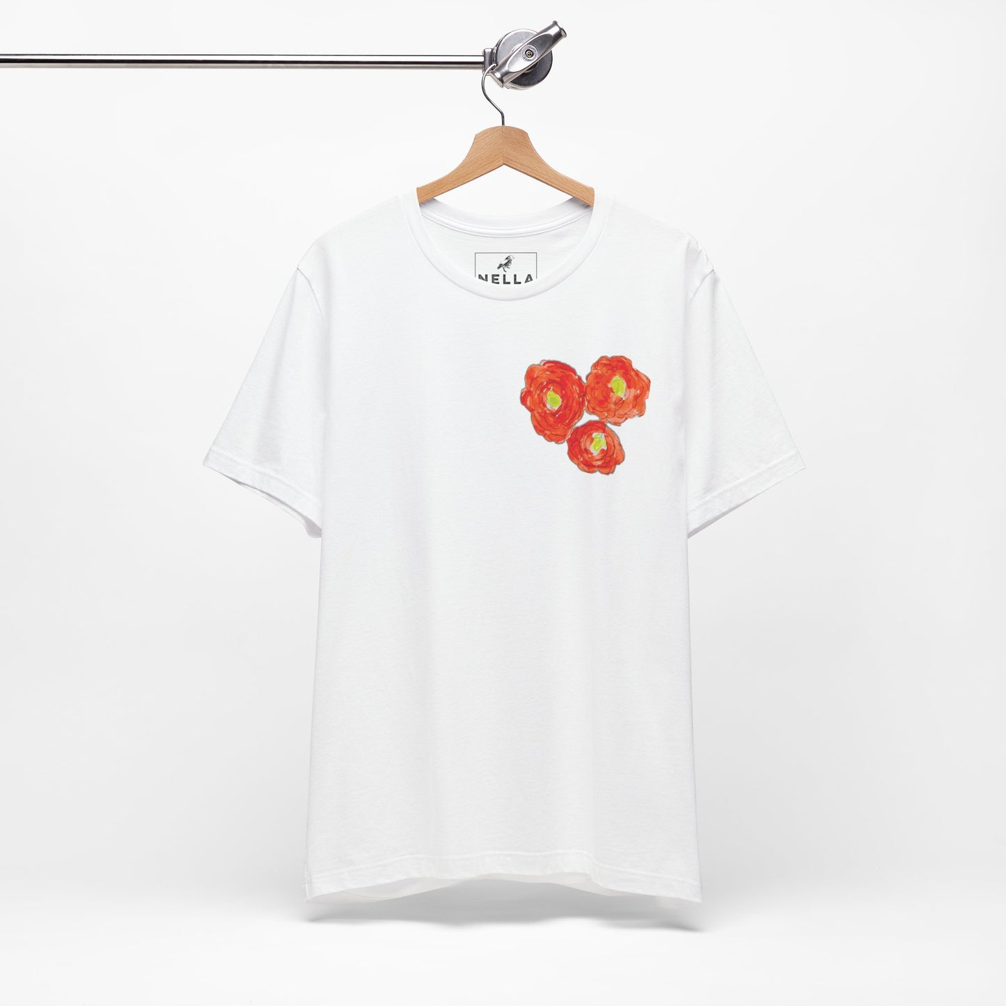 POPPY Unisex Jersey Short Sleeve Tee - Hart Flower print