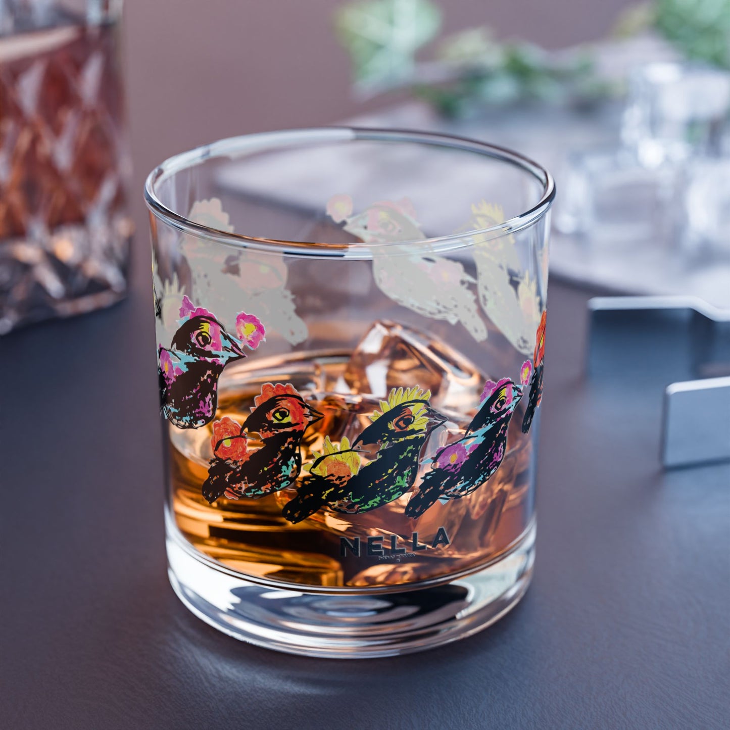 LITTLE BIRDS Rocks Glass, 10oz