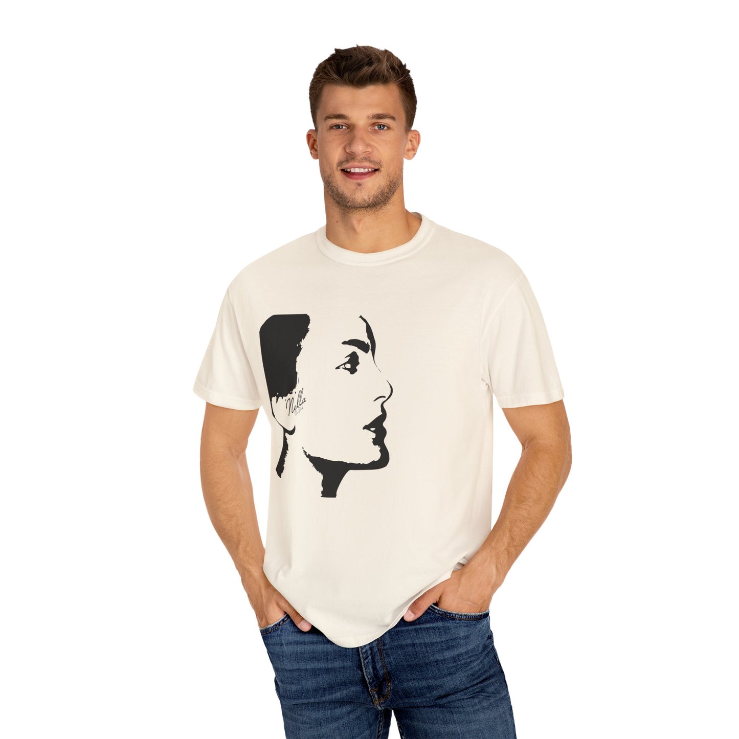 NELLA "FACE FORWARD" Unisex T-Shirt, Casual Wear, Gift for Her, Spring Apparel, Art Tee, Summer Style, Birthday Present