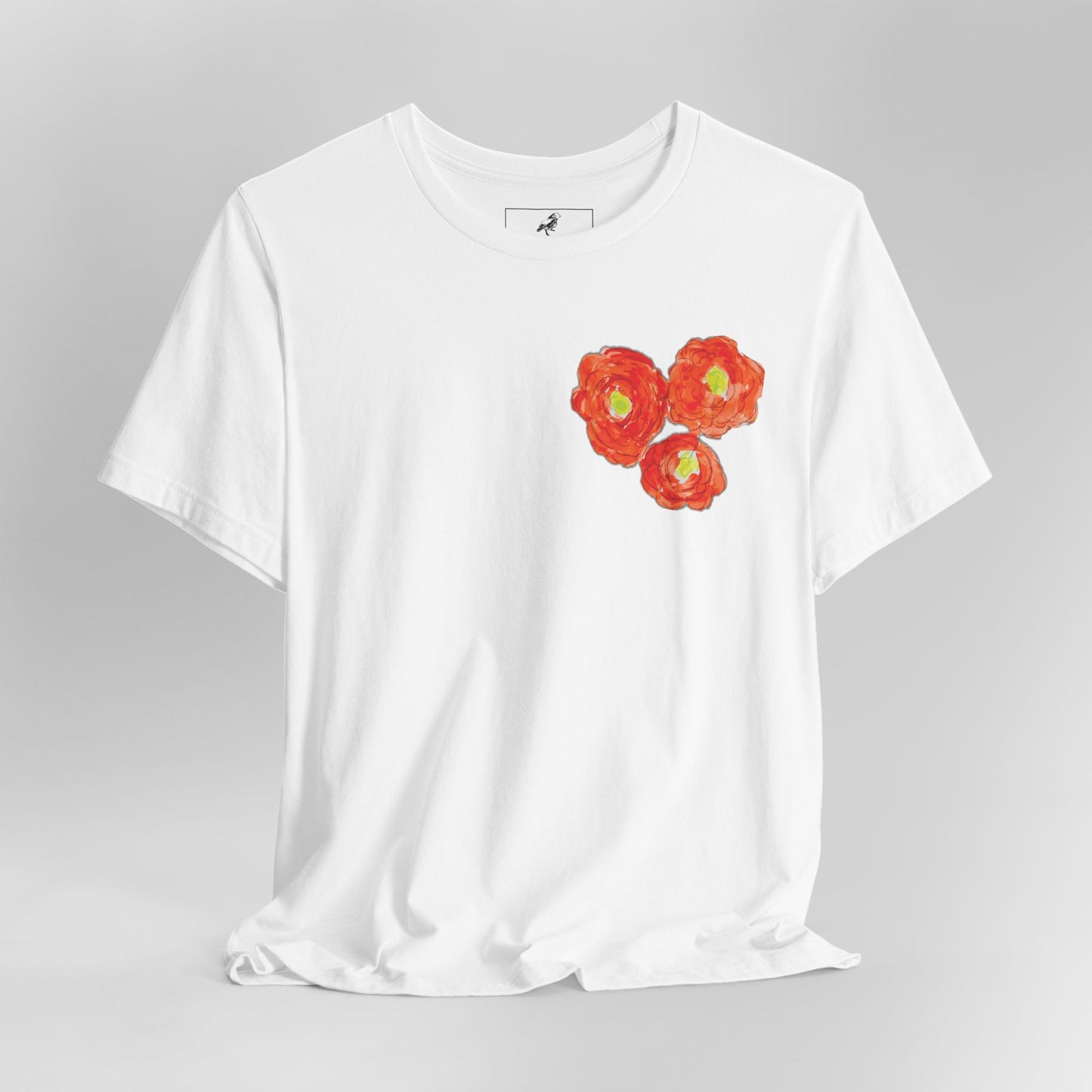 POPPY Unisex Jersey Short Sleeve Tee - Hart Flower print
