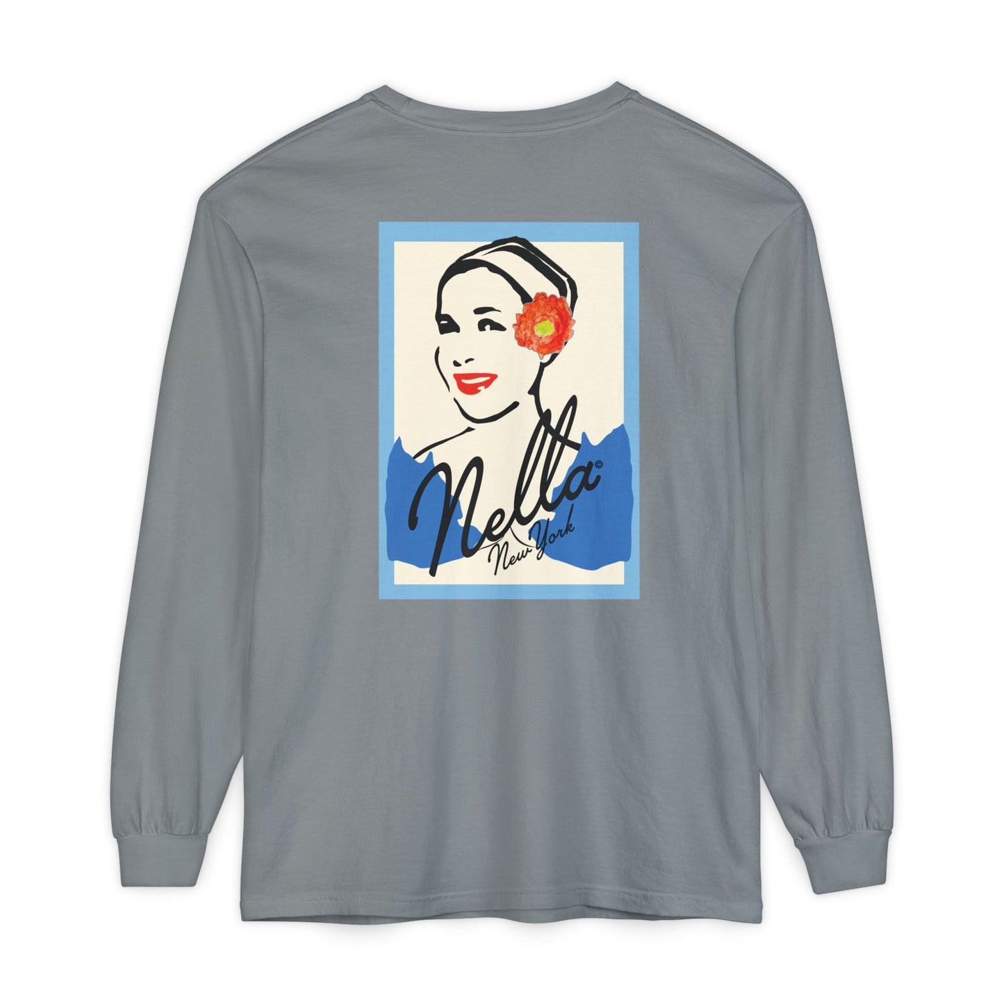 SWEETEST NELLA Unisex Garment-dyed Long Sleeve T-Shirt