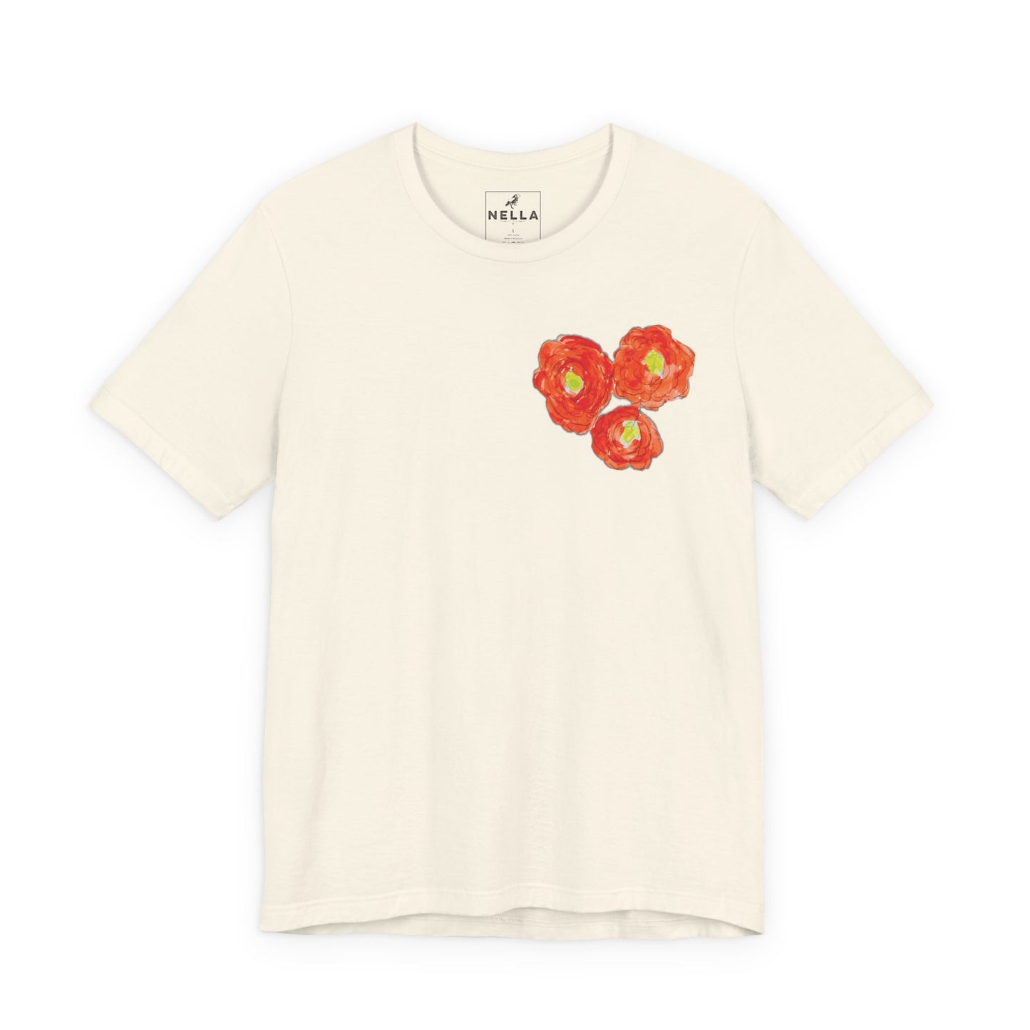 POPPY Unisex Jersey Short Sleeve Tee - Hart Flower print