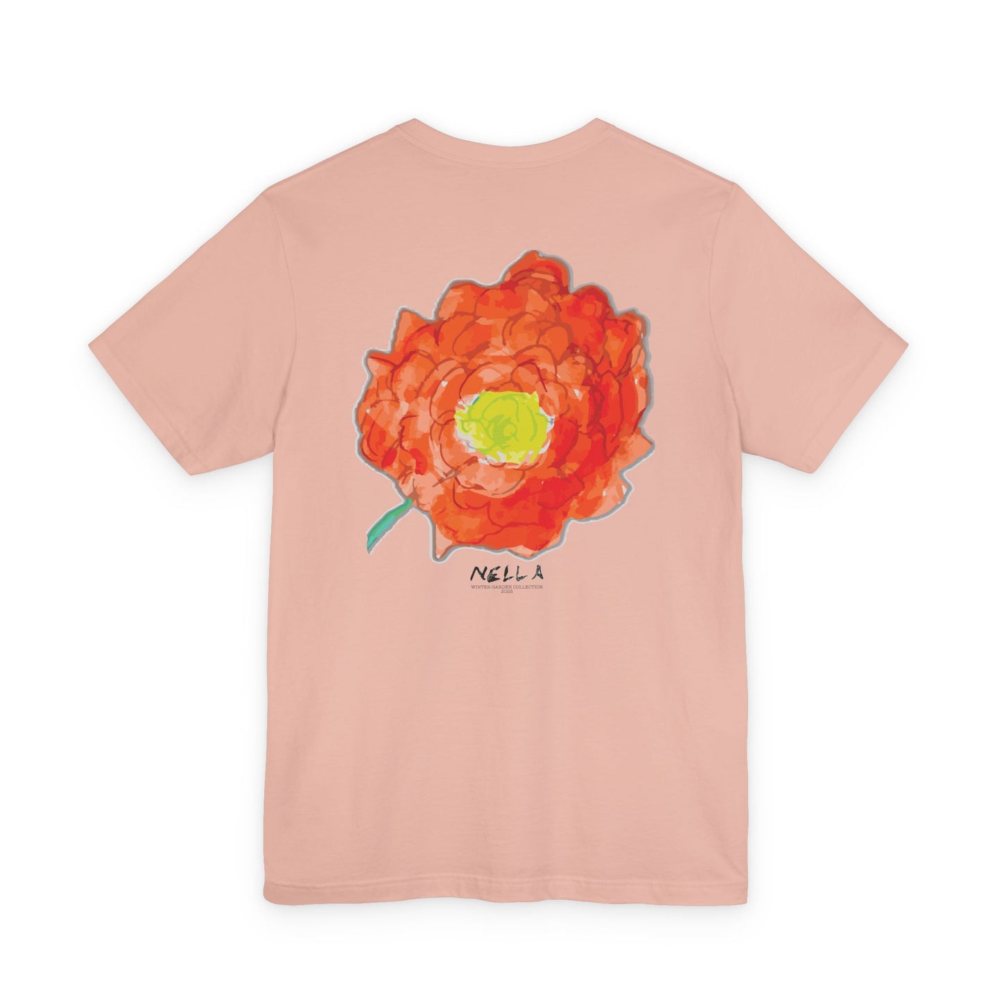 POPPY Unisex Jersey Short Sleeve Tee - Hart Flower print
