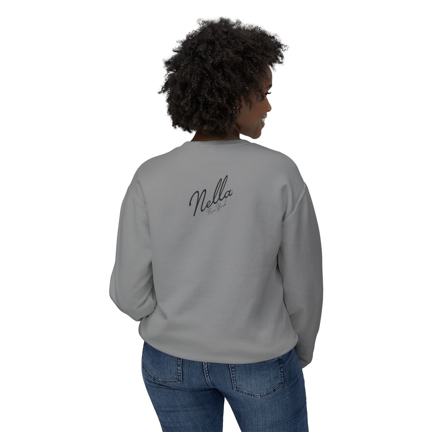 NELLA's ORCHID Art Crewneck Sweatshirt - Bold Statement for Indie Sleaze Style