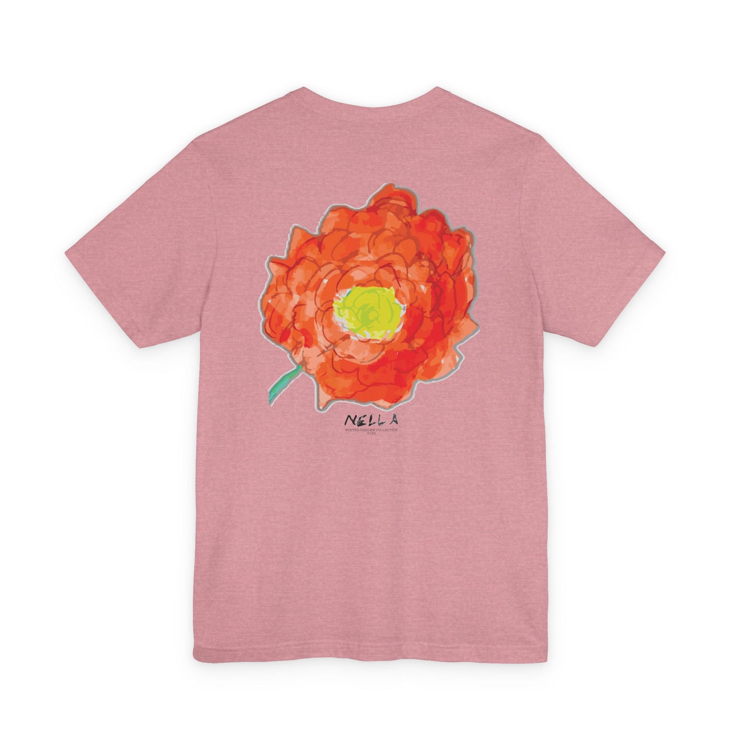 POPPY Unisex Jersey Short Sleeve Tee - Hart Flower print