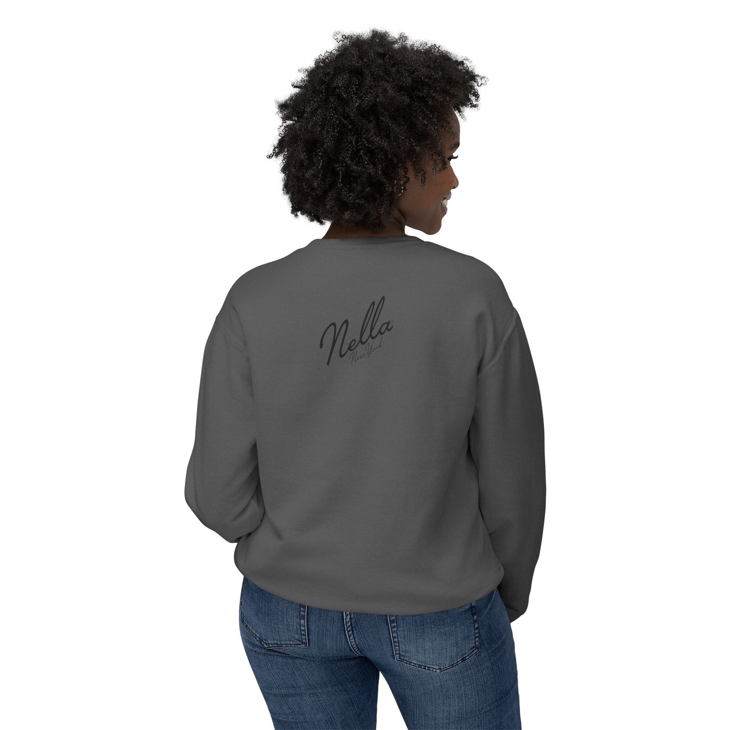NELLA's ORCHID Art Crewneck Sweatshirt - Bold Statement for Indie Sleaze Style