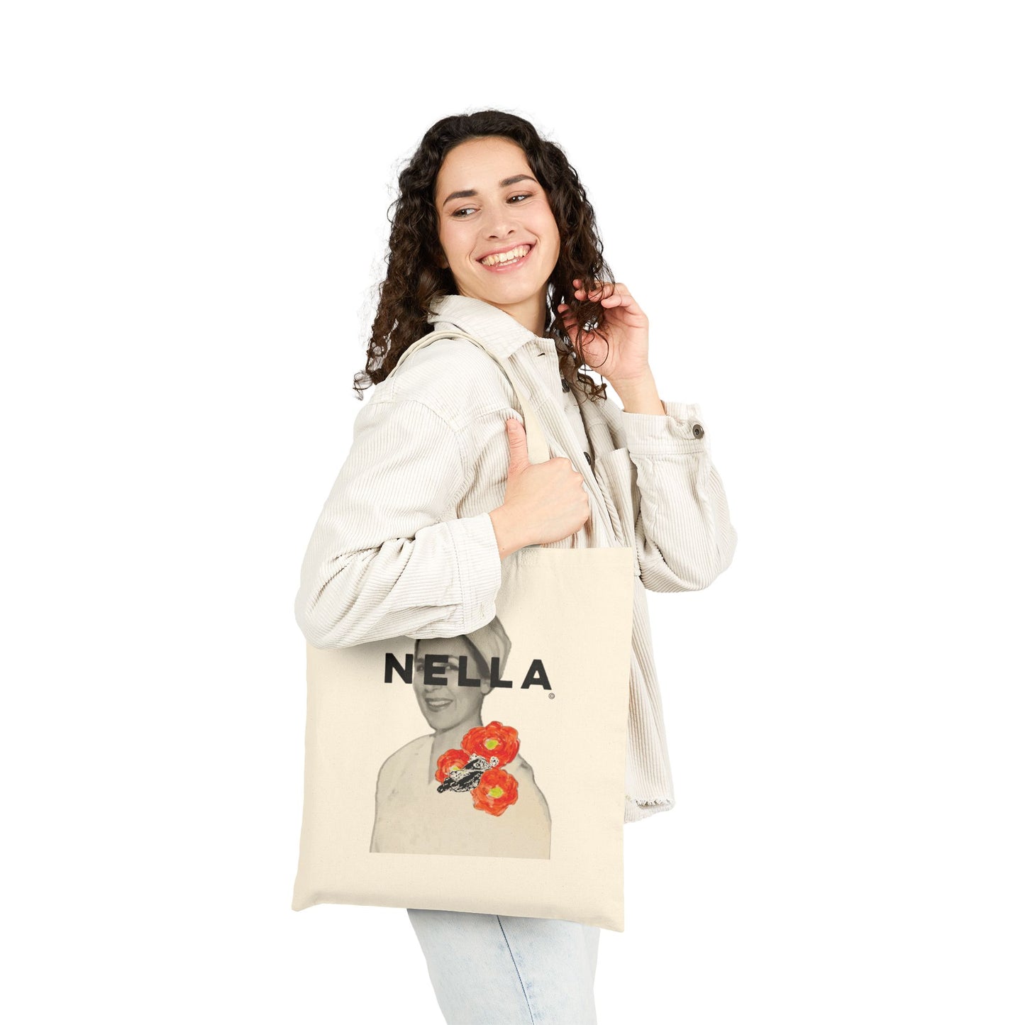 SURREALIST NELLA Cotton Canvas Tote Bag
