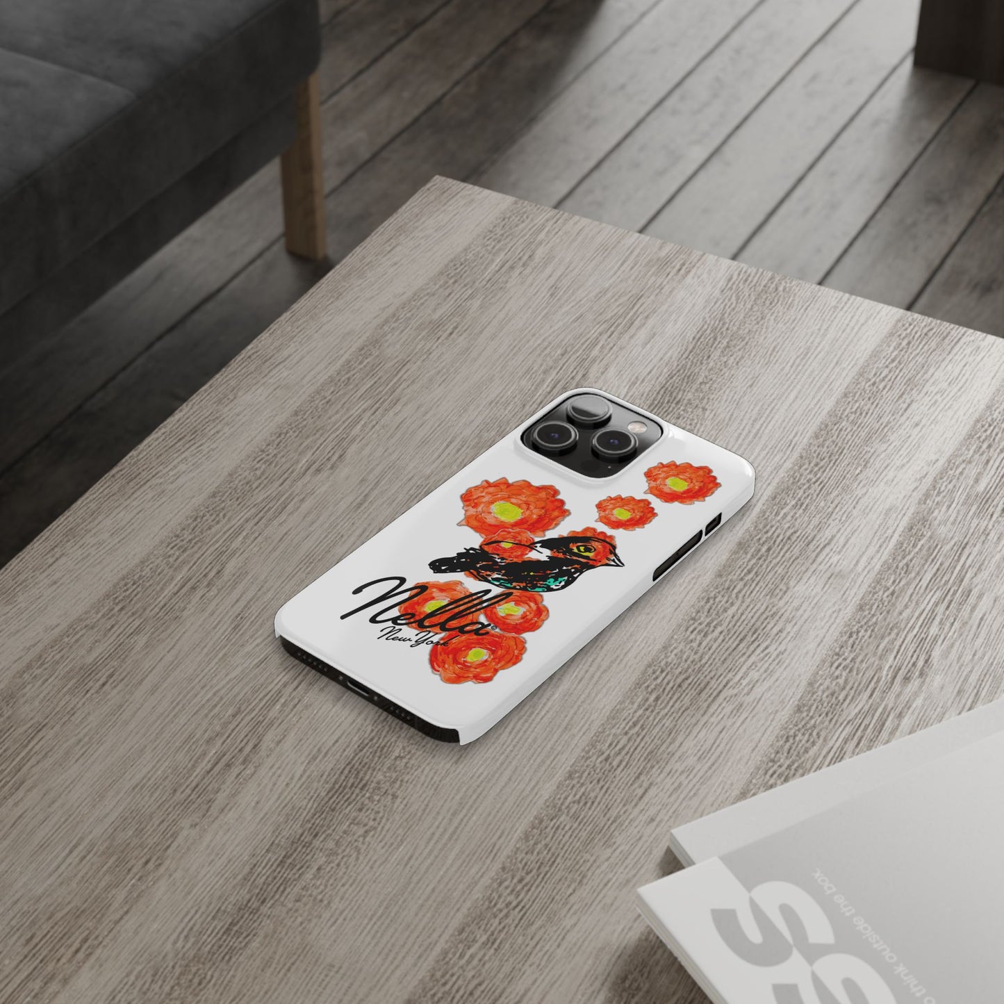 Slim Phone Cases with Floral Bird Design | Cute Phone Cover, Nature Lover Gift, Trendy Accessory for Women, Stylish Mobile Case, Nella [...]