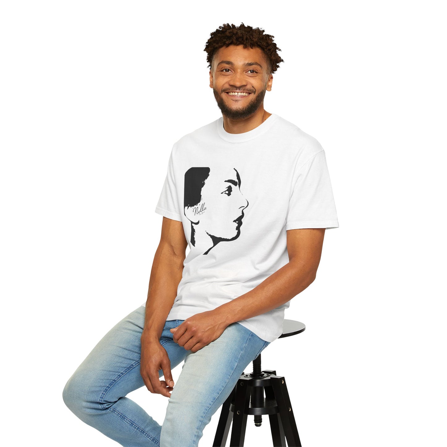 NELLA "FACE FORWARD" Unisex T-Shirt, Casual Wear, Gift for Her, Spring Apparel, Art Tee, Summer Style, Birthday Present