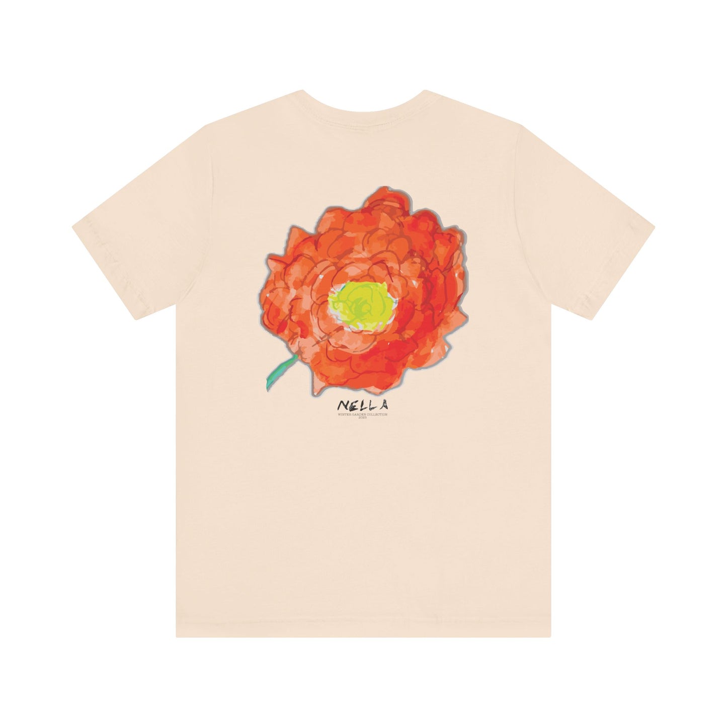 POPPY Unisex Jersey Short Sleeve Tee - Hart Flower print