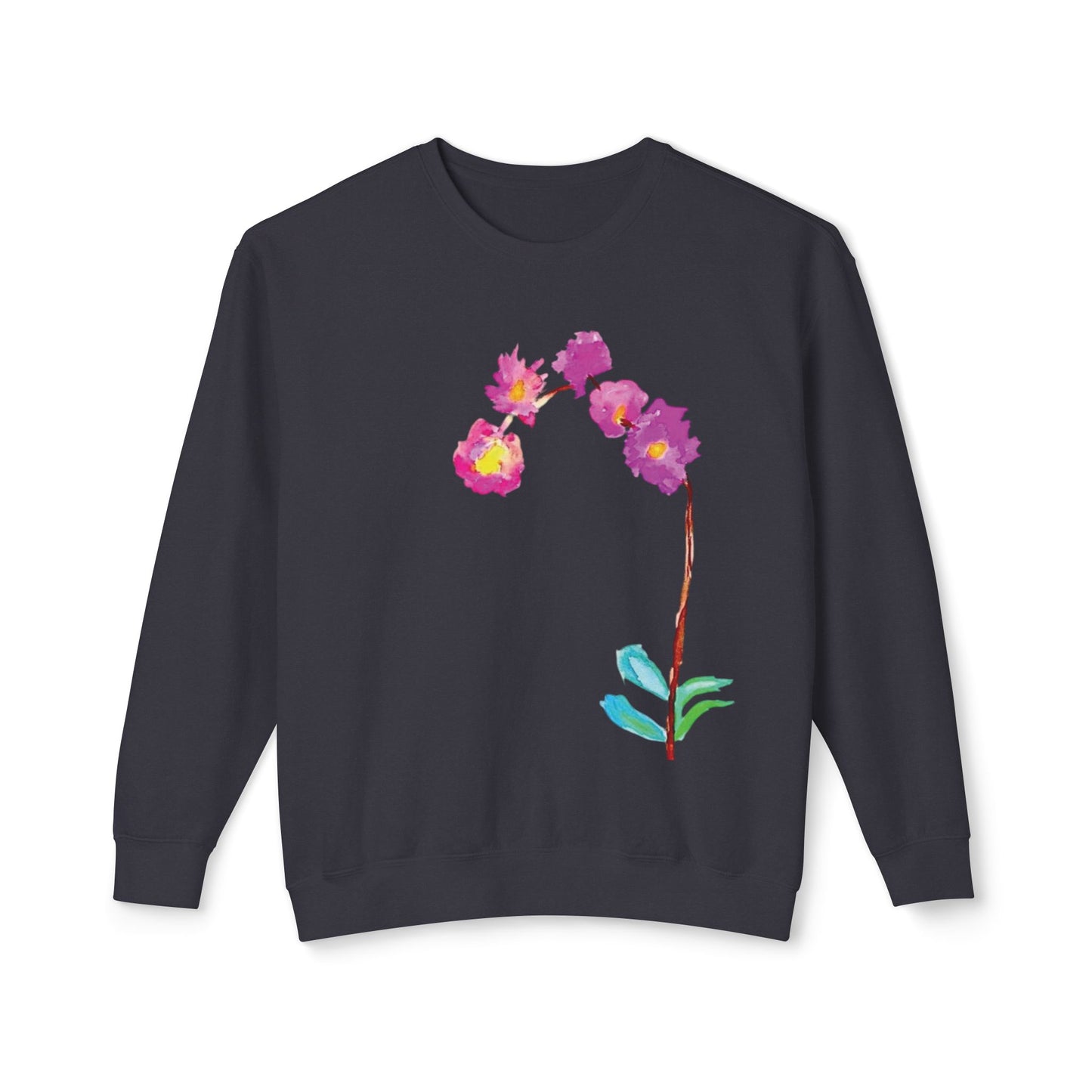 NELLA's ORCHID Art Crewneck Sweatshirt - Bold Statement for Indie Sleaze Style
