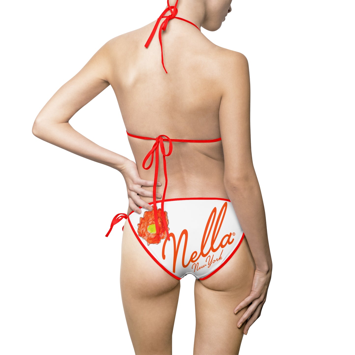 "HOT POPPY" NELLA NY BIKINI - Red Straps