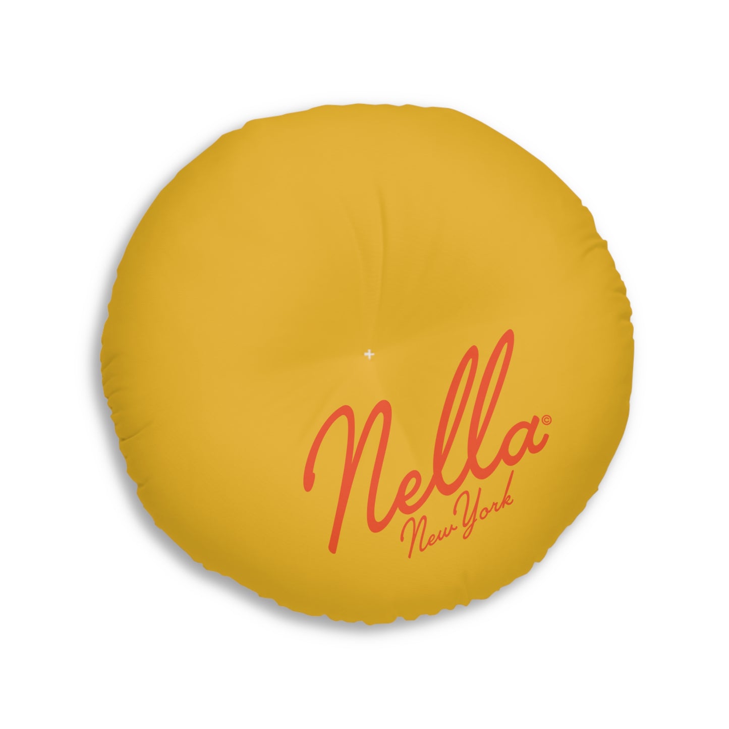 Round Floor Pillow - Saffron Poppy Flower Print by Nella, Stylish and Versatile Home Decor