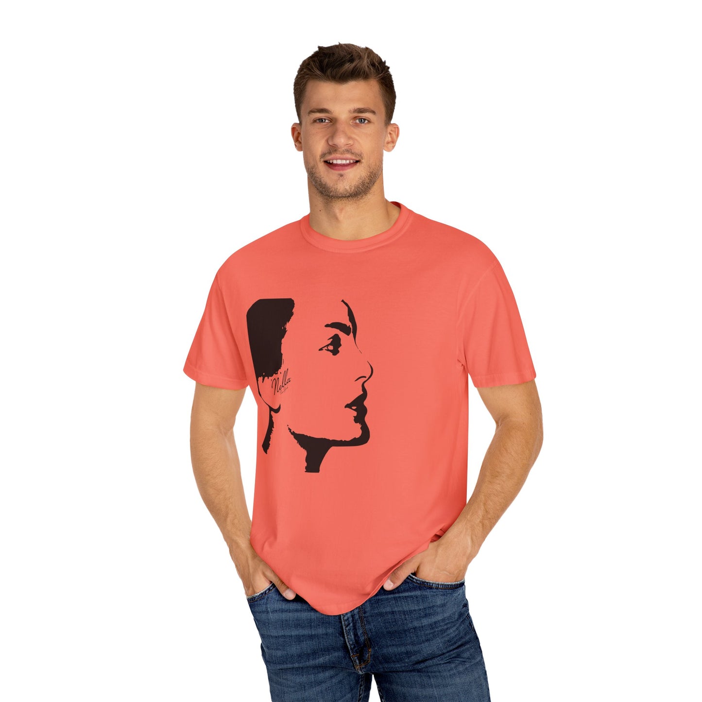 NELLA "FACE FORWARD" Unisex T-Shirt, Casual Wear, Gift for Her, Spring Apparel, Art Tee, Summer Style, Birthday Present