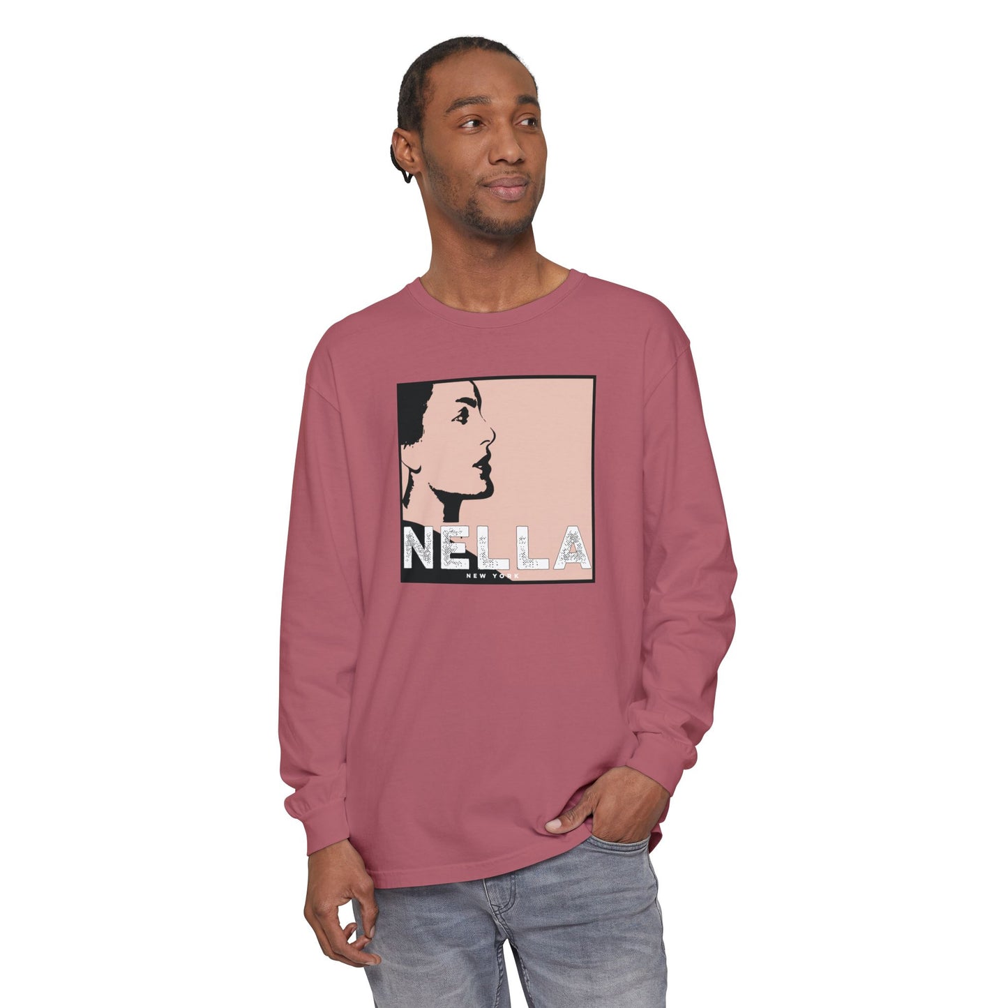 SWEET NELLA  Unisex Garment-dyed Long Sleeve T-Shirt