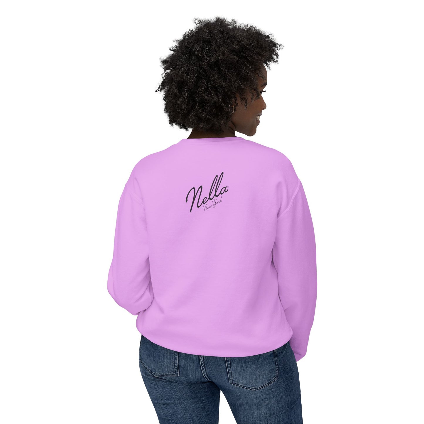 NELLA's ORCHID Art Crewneck Sweatshirt - Bold Statement for Indie Sleaze Style