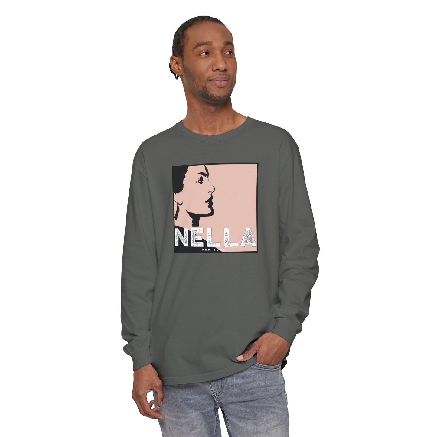 SWEET NELLA  Unisex Garment-dyed Long Sleeve T-Shirt