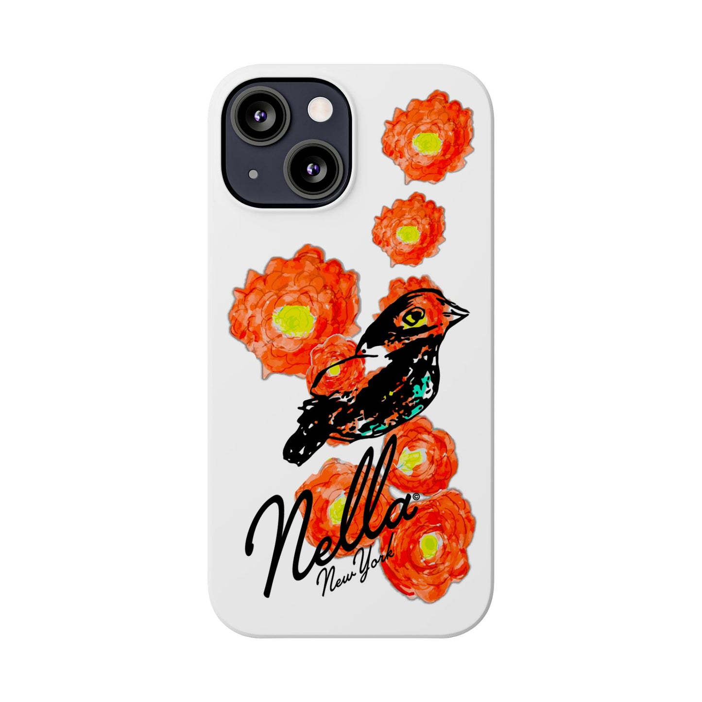 Slim Phone Cases with Floral Bird Design | Cute Phone Cover, Nature Lover Gift, Trendy Accessory for Women, Stylish Mobile Case, Nella [...]