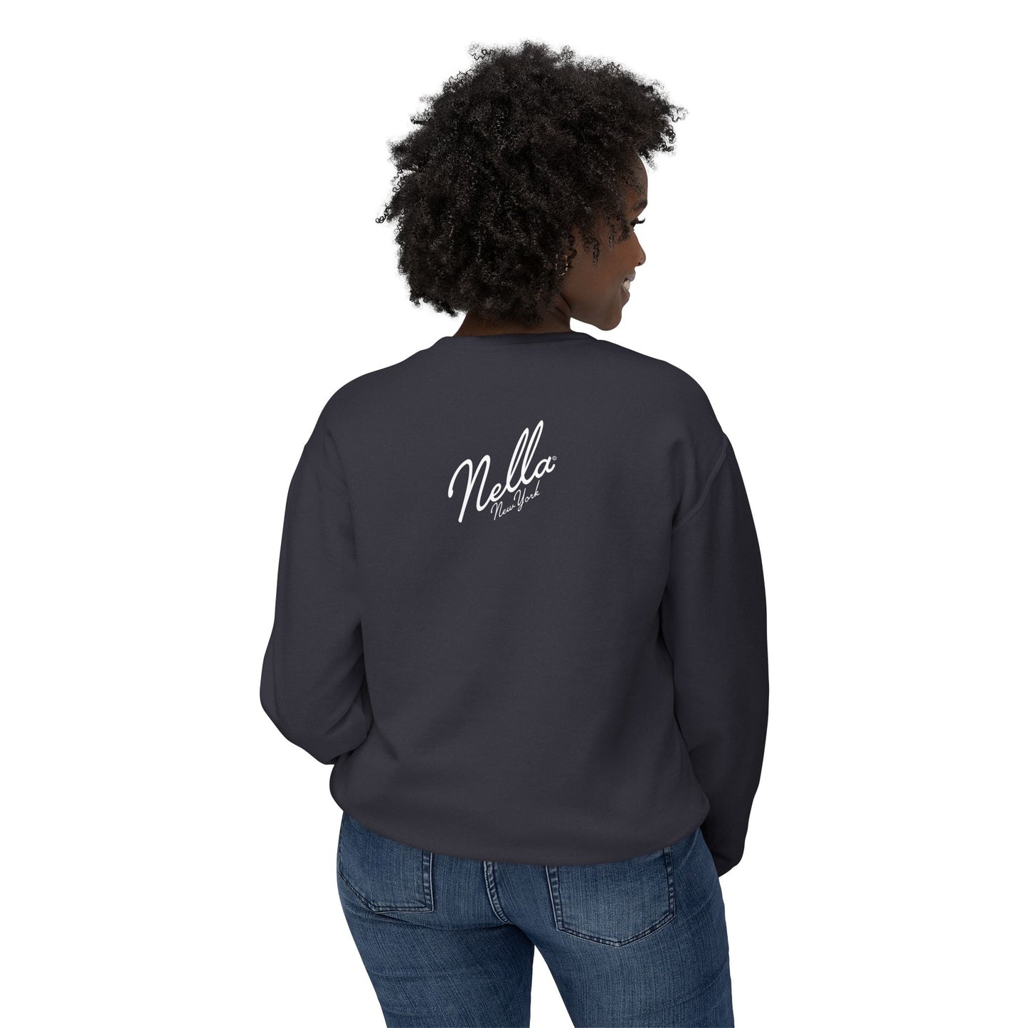 NELLA's ORCHID Art Crewneck Sweatshirt - Bold Statement for Indie Sleaze Style