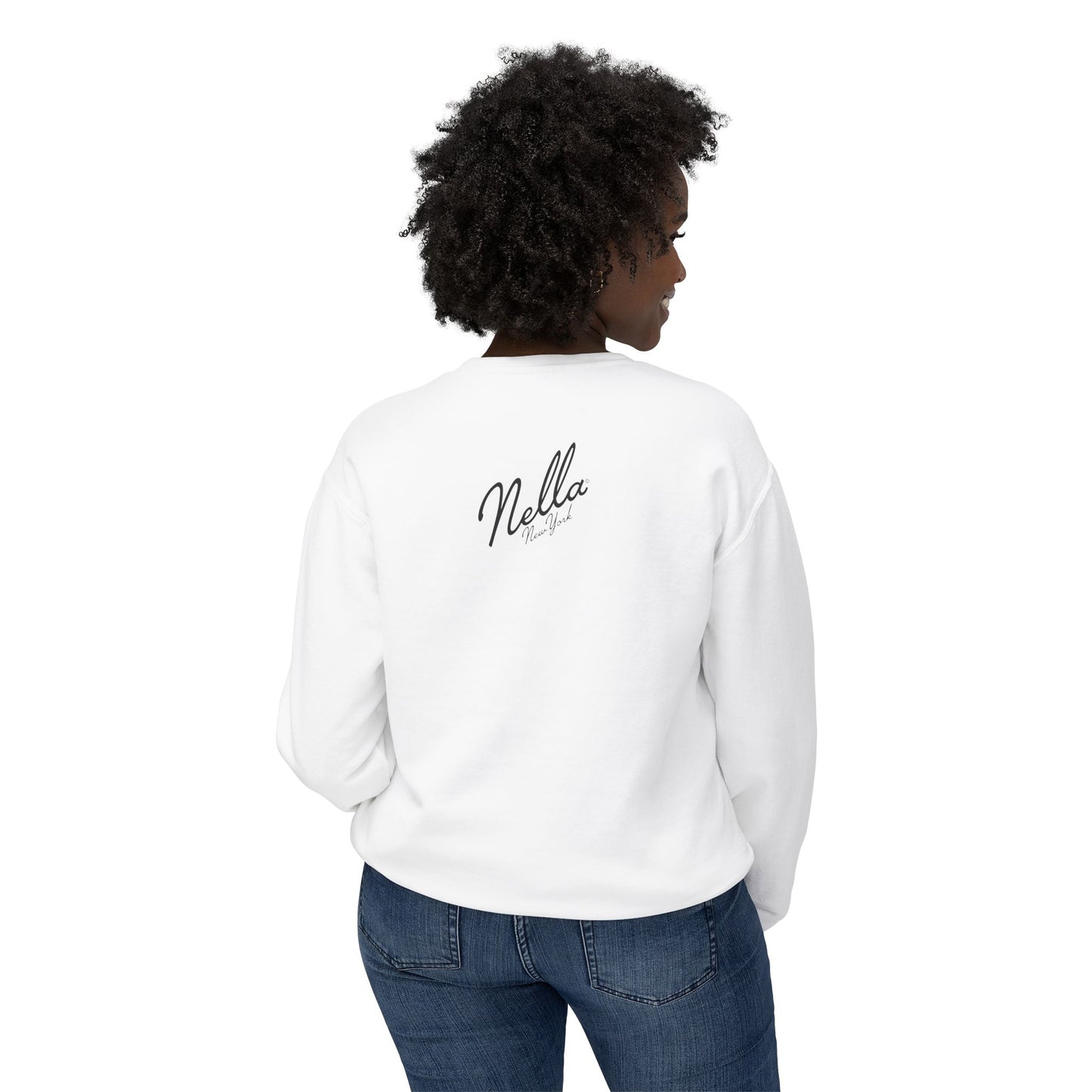 NELLA's ORCHID Art Crewneck Sweatshirt - Bold Statement for Indie Sleaze Style
