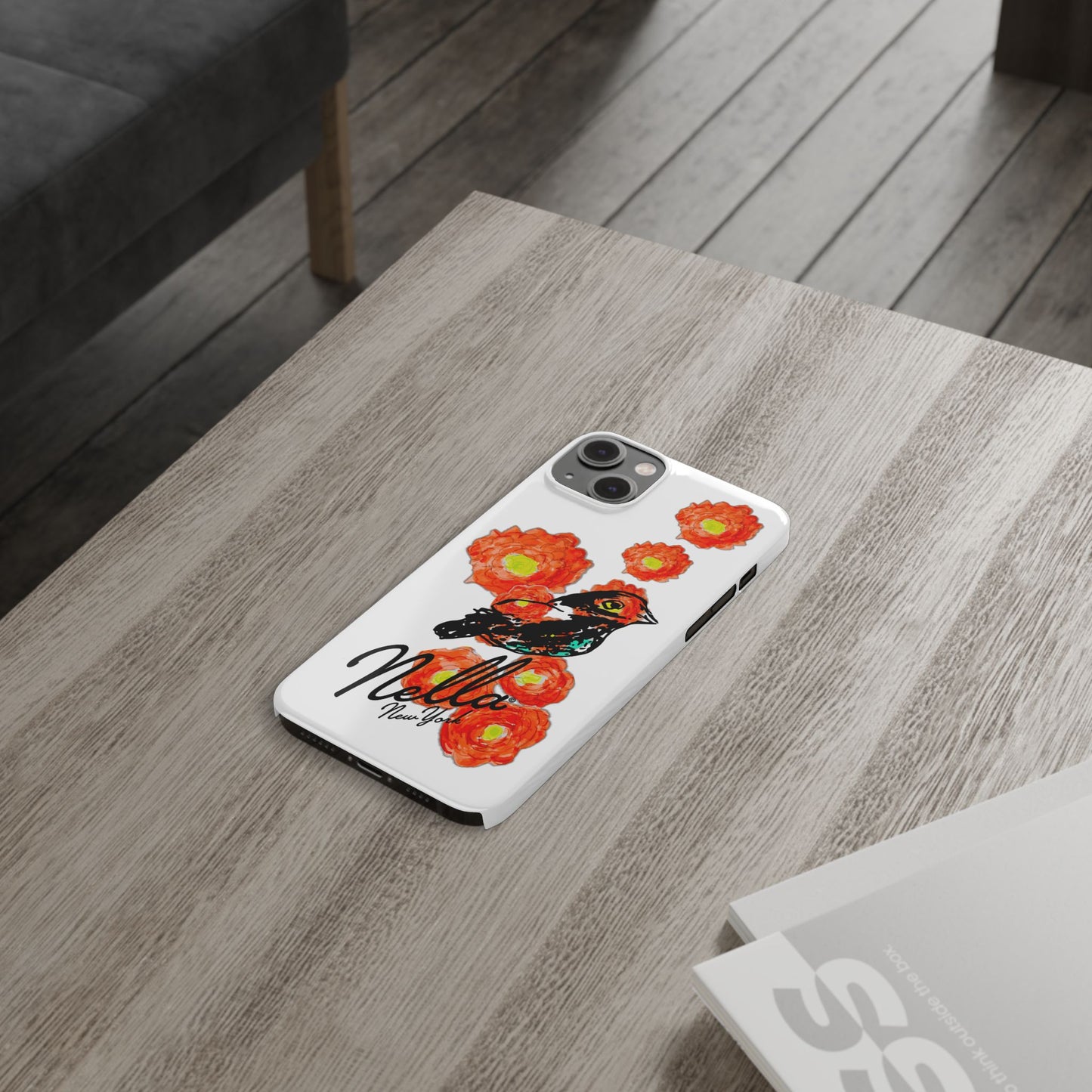 Slim Phone Cases with Floral Bird Design | Cute Phone Cover, Nature Lover Gift, Trendy Accessory for Women, Stylish Mobile Case, Nella [...]