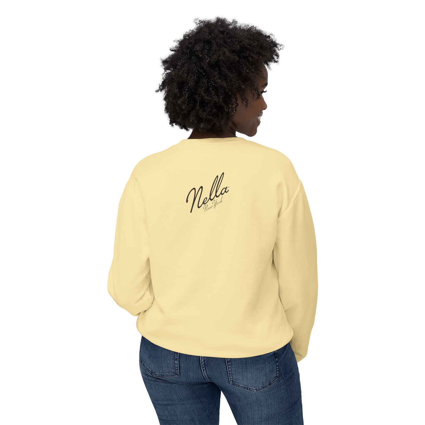 NELLA's ORCHID Art Crewneck Sweatshirt - Bold Statement for Indie Sleaze Style
