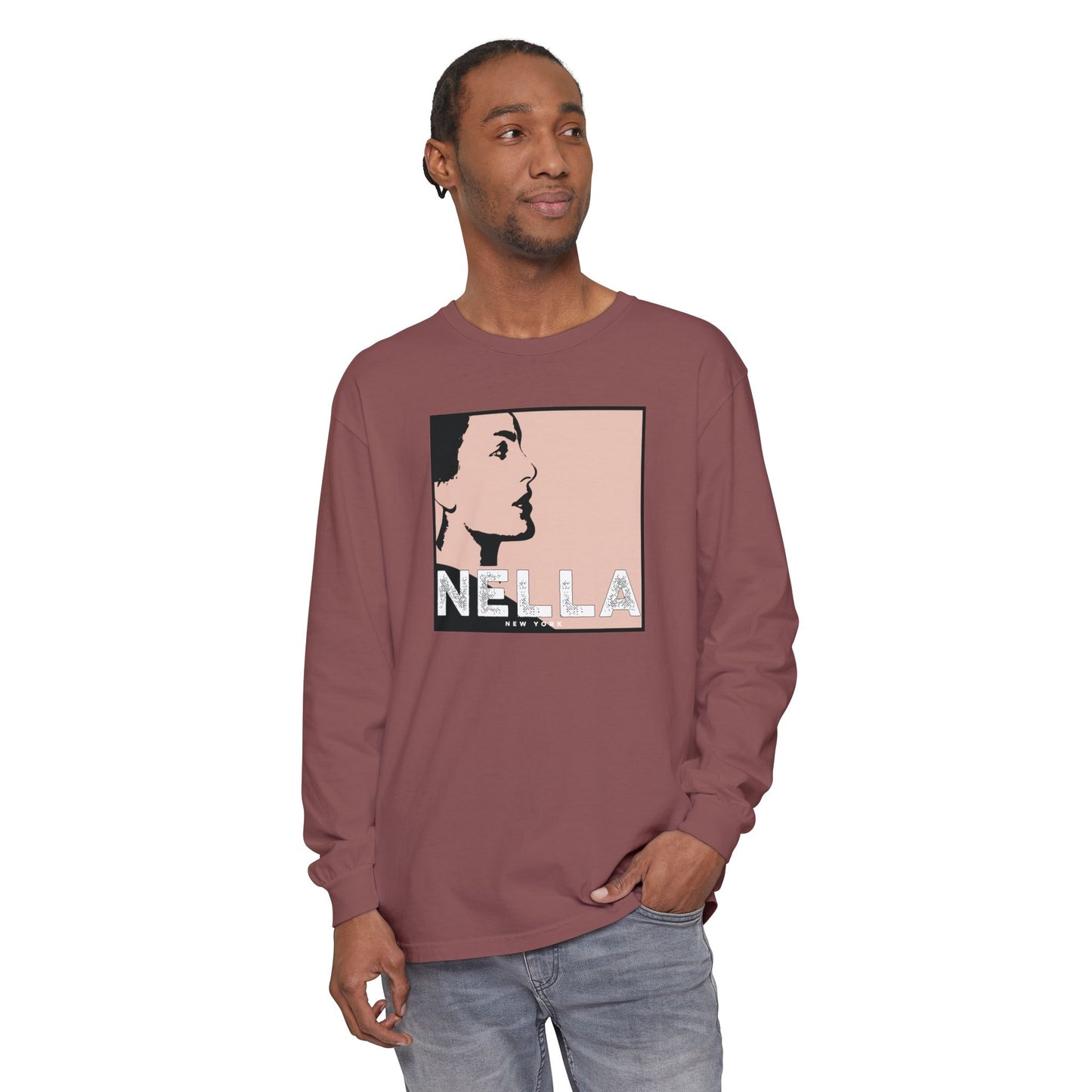 SWEET NELLA  Unisex Garment-dyed Long Sleeve T-Shirt