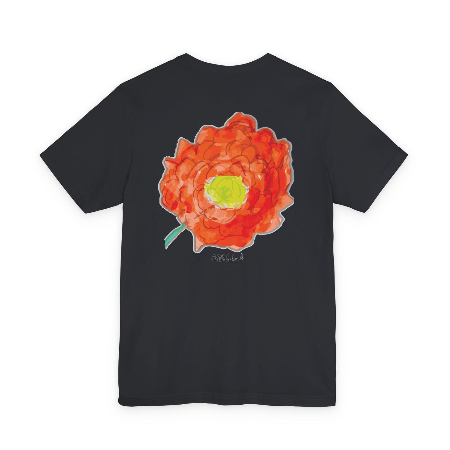 POPPY Unisex Jersey Short Sleeve Tee - Hart Flower print