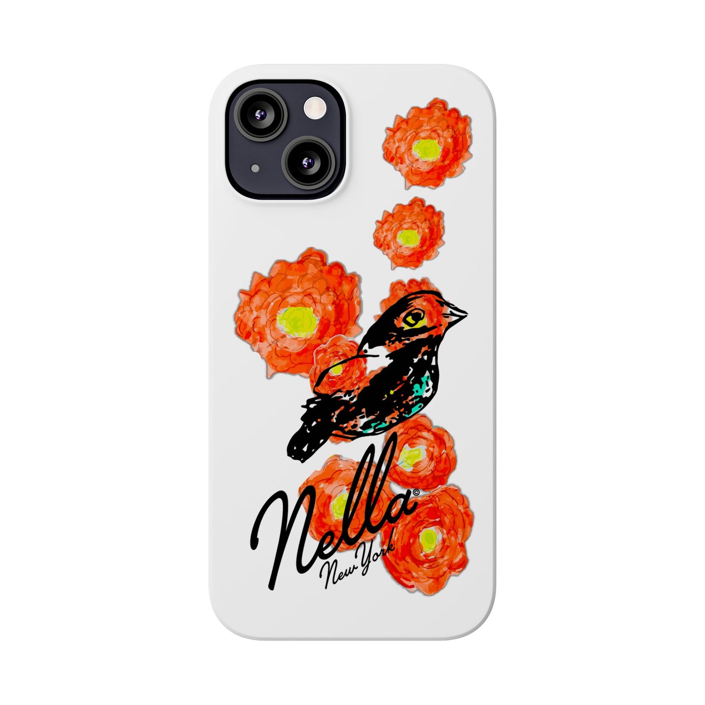 Slim Phone Cases with Floral Bird Design | Cute Phone Cover, Nature Lover Gift, Trendy Accessory for Women, Stylish Mobile Case, Nella [...]