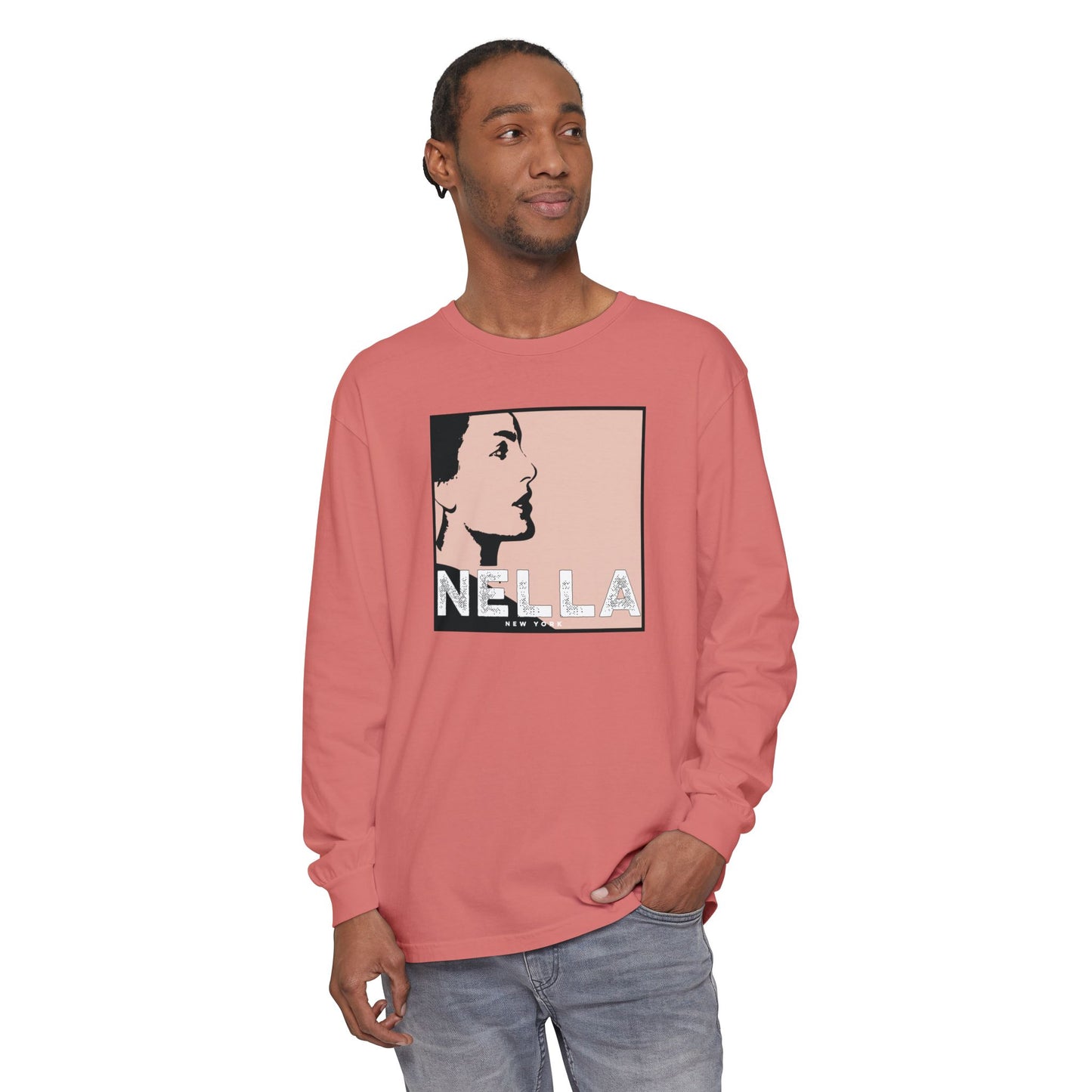 SWEET NELLA  Unisex Garment-dyed Long Sleeve T-Shirt