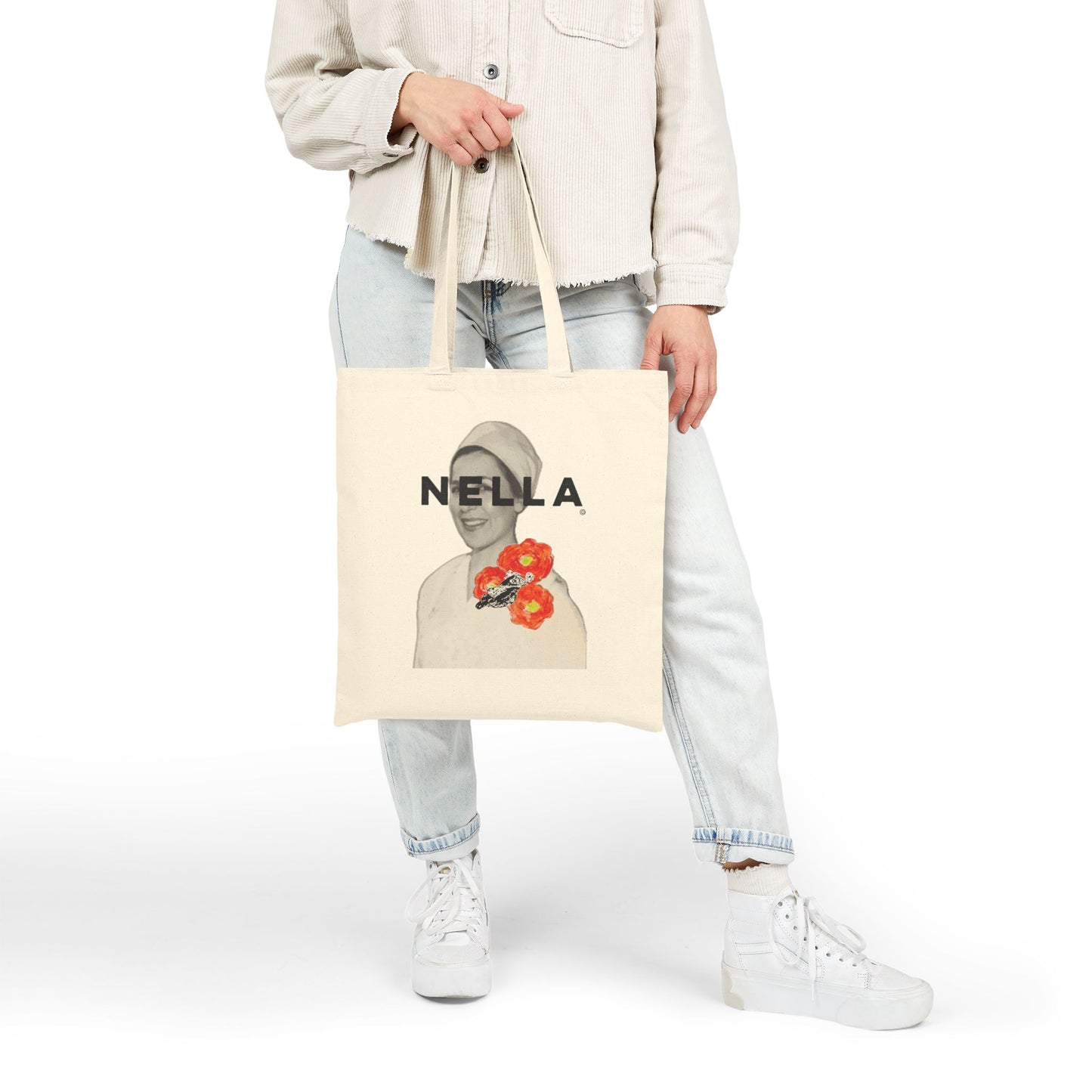 SURREALIST NELLA Cotton Canvas Tote Bag