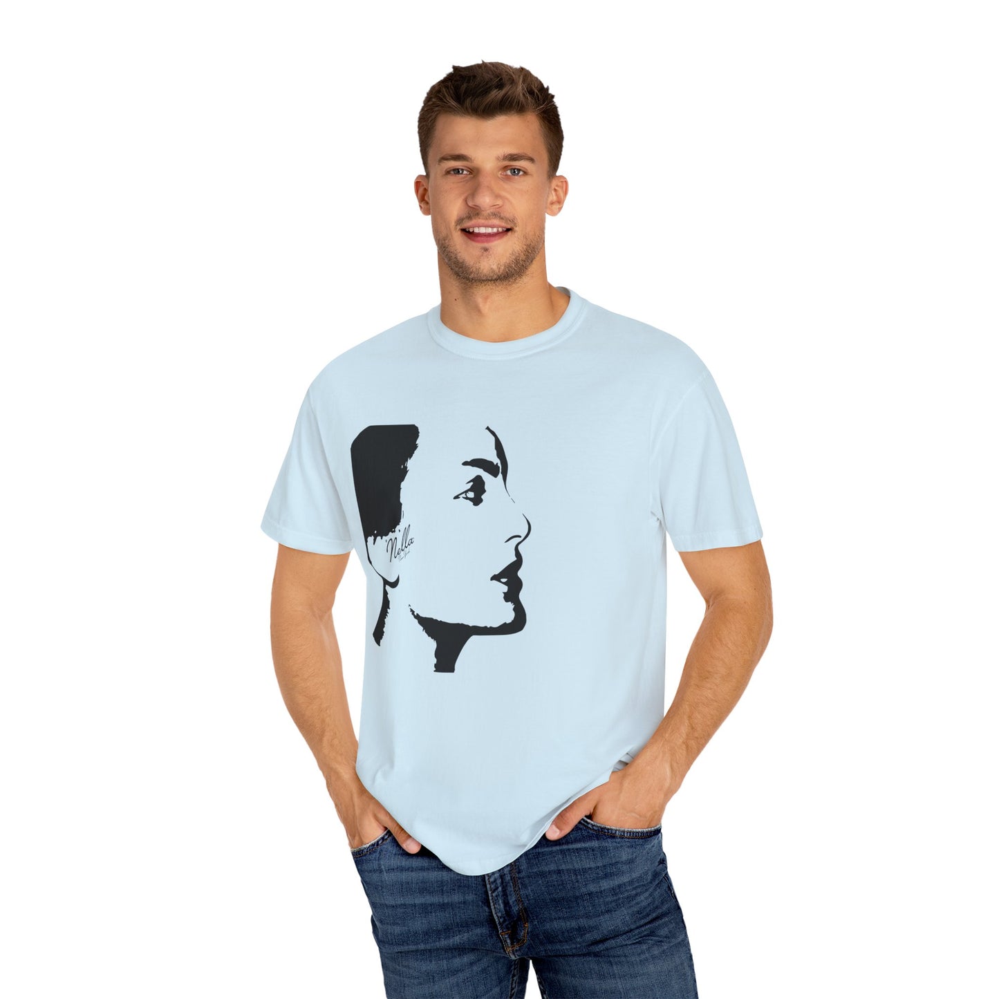 NELLA "FACE FORWARD" Unisex T-Shirt, Casual Wear, Gift for Her, Spring Apparel, Art Tee, Summer Style, Birthday Present