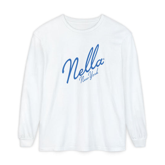 SWEETEST NELLA  Unisex Garment-dyed Long Sleeve T-Shirt