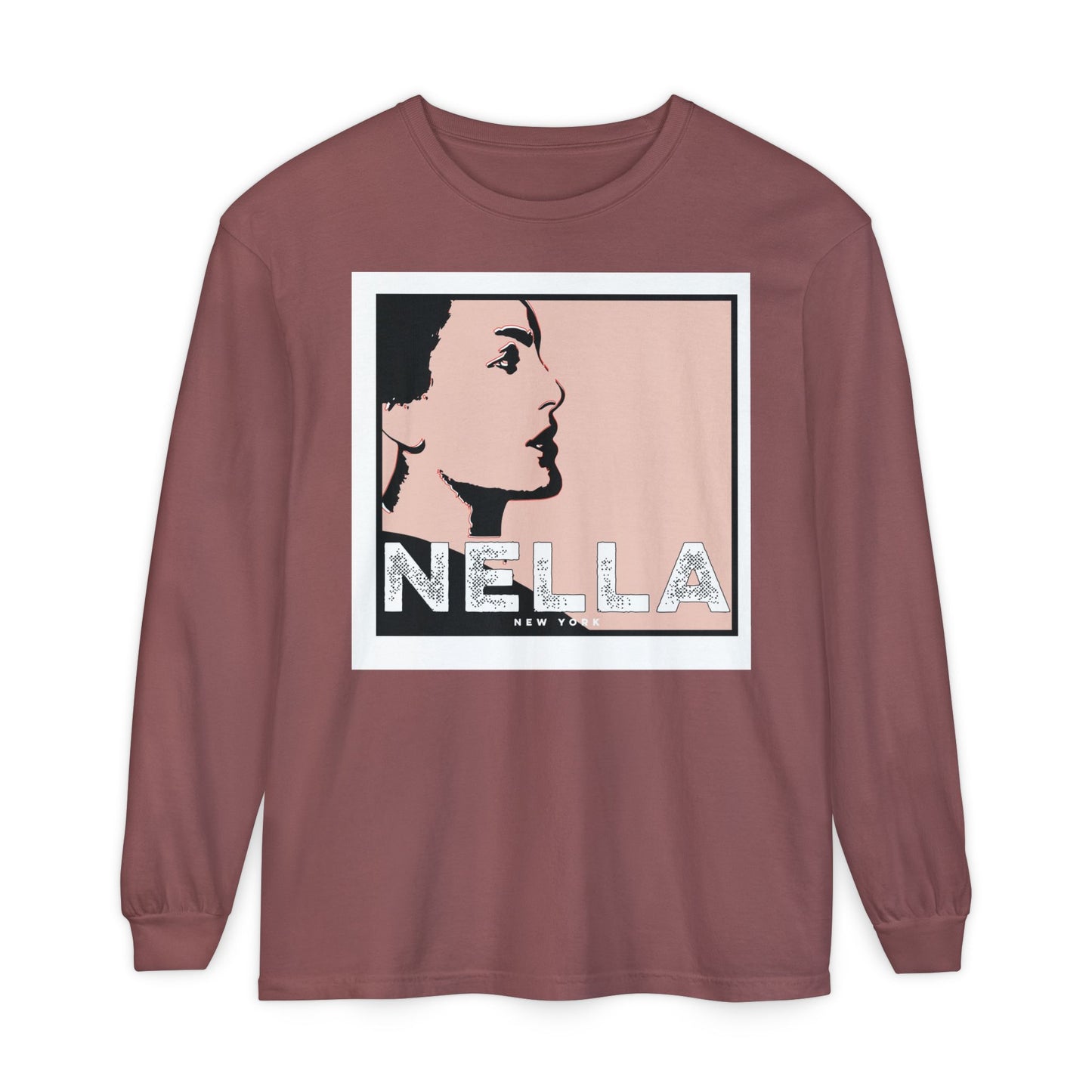 SWEET NELLA for CARING KIND Unisex Garment-dyed Long Sleeve T-Shirt