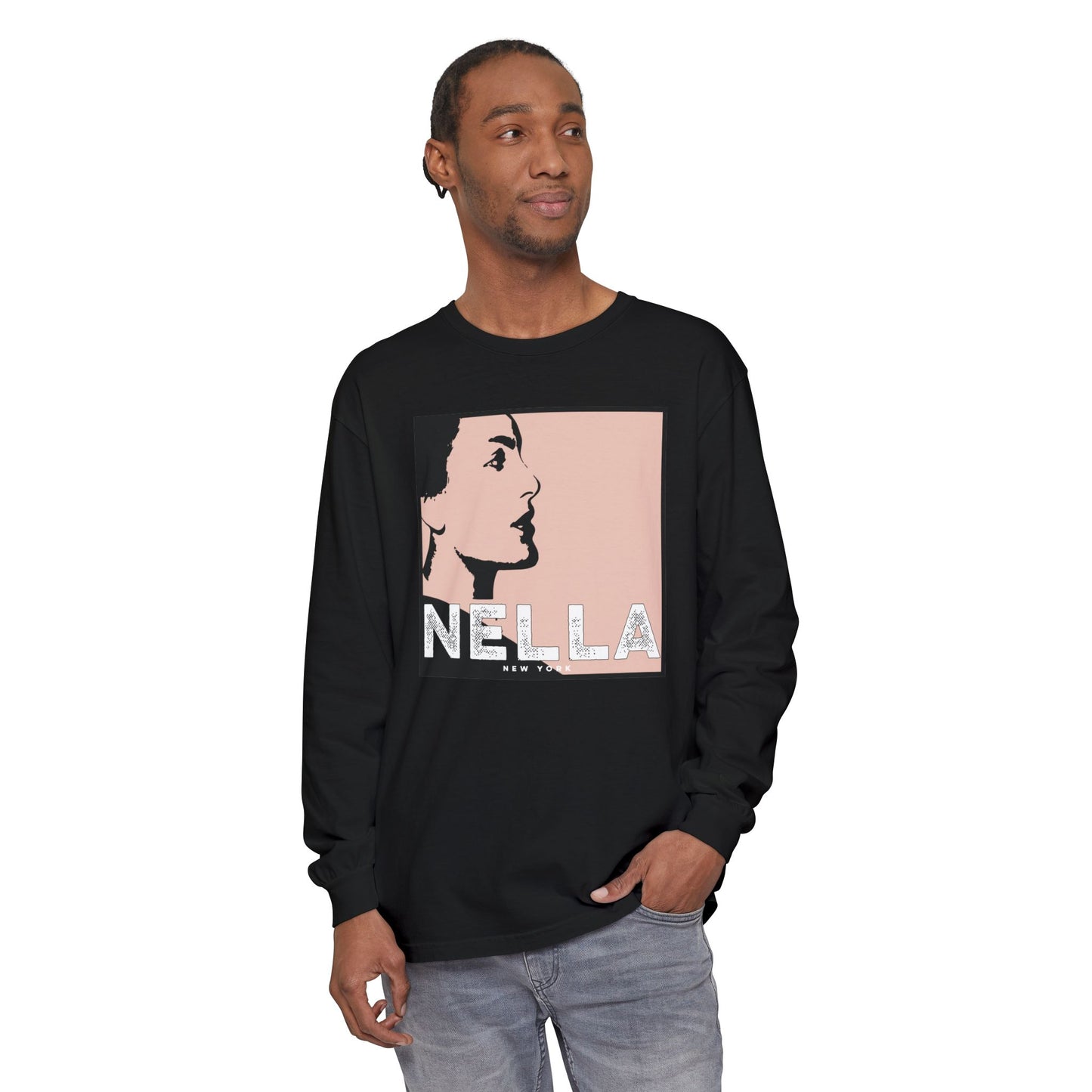 SWEET NELLA  Unisex Garment-dyed Long Sleeve T-Shirt