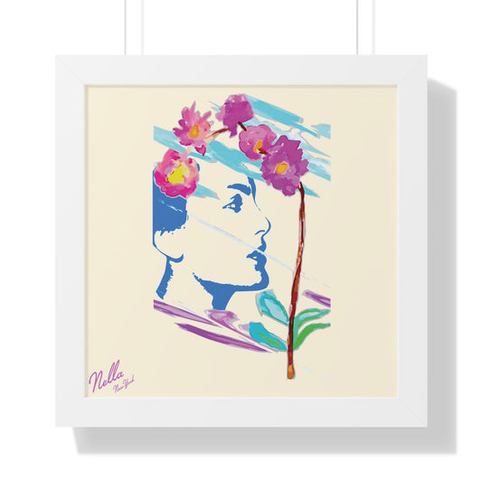 NELLA "ORCHID RUSH" Framed Square Poster