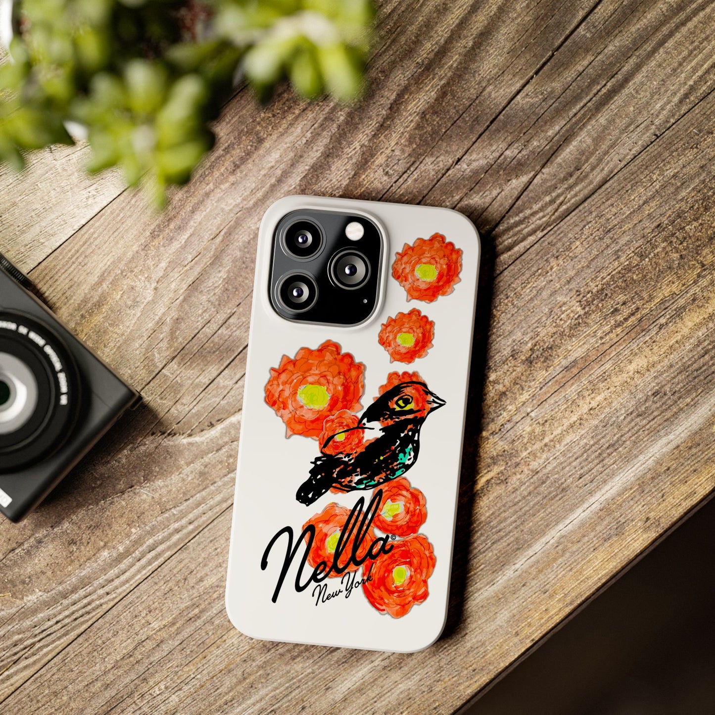 Slim Phone Cases with Floral Bird Design | Cute Phone Cover, Nature Lover Gift, Trendy Accessory for Women, Stylish Mobile Case, Nella [...]