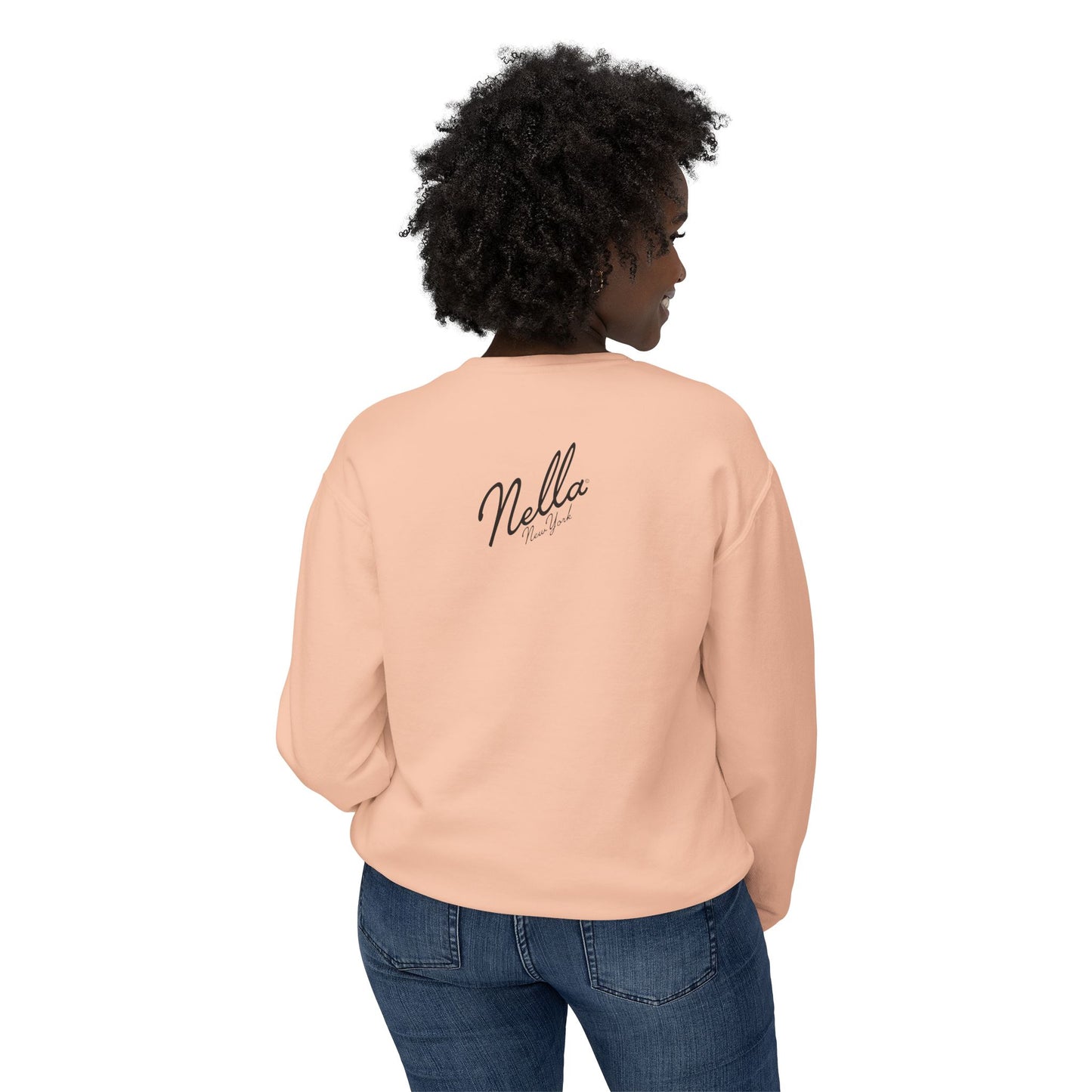 NELLA's ORCHID Art Crewneck Sweatshirt - Bold Statement for Indie Sleaze Style