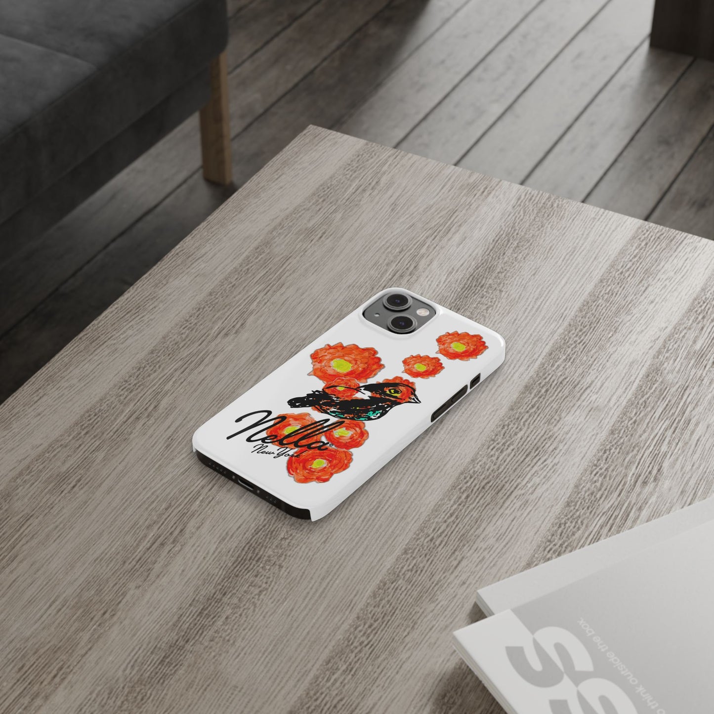 Slim Phone Cases with Floral Bird Design | Cute Phone Cover, Nature Lover Gift, Trendy Accessory for Women, Stylish Mobile Case, Nella [...]