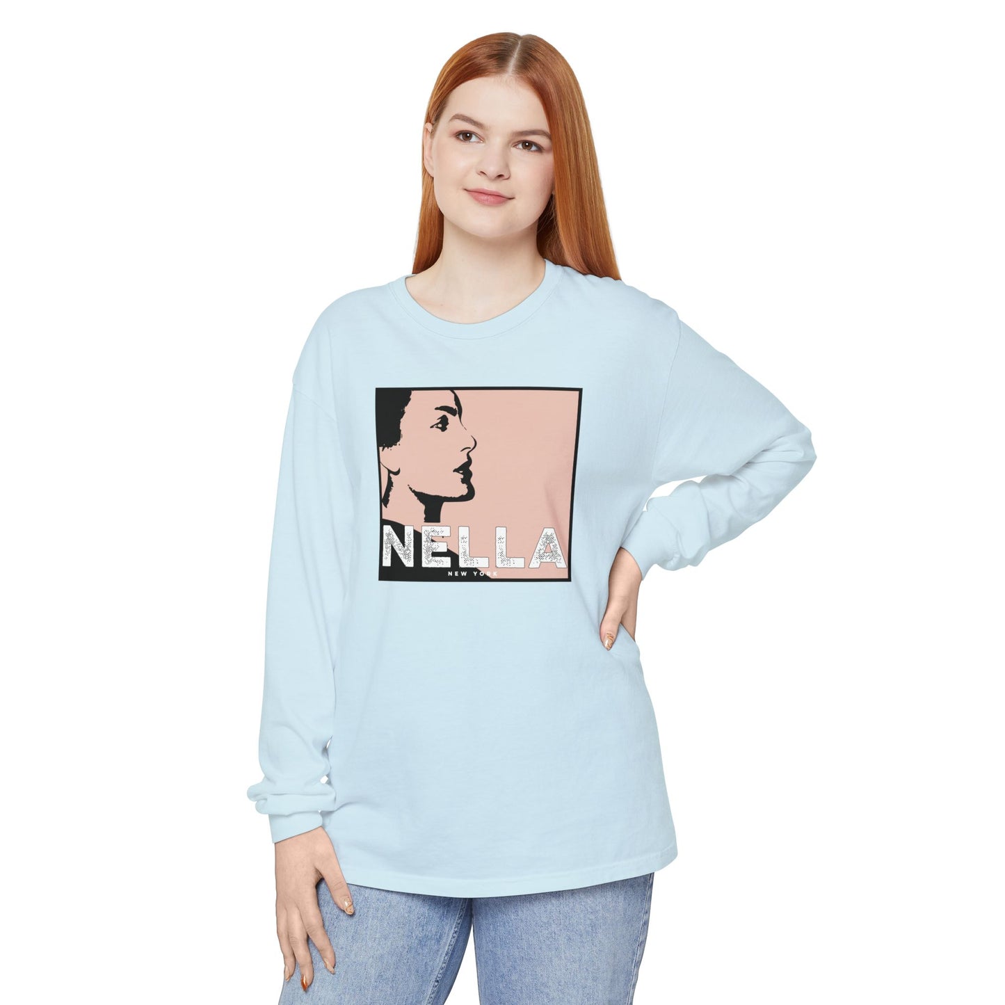 SWEET NELLA  Unisex Garment-dyed Long Sleeve T-Shirt