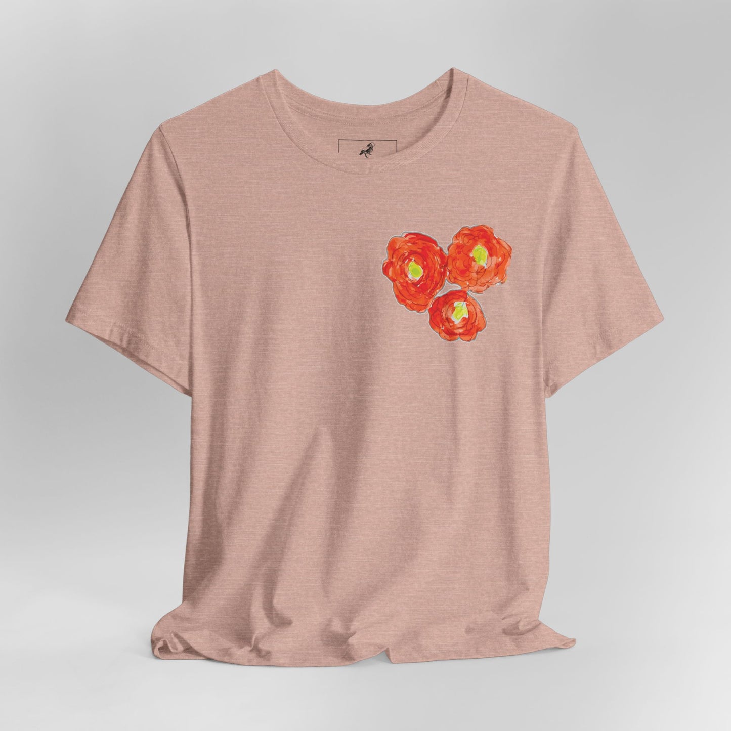 POPPY Unisex Jersey Short Sleeve Tee - Hart Flower print